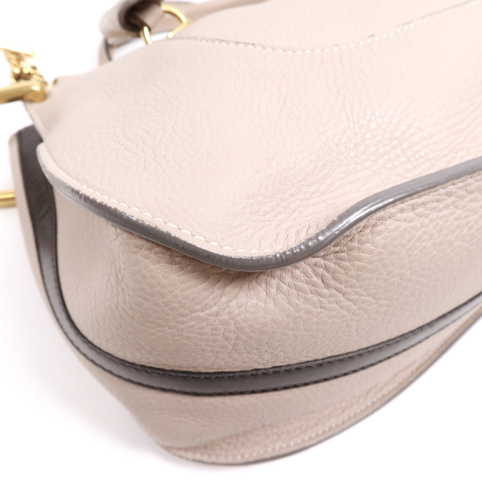 Chloe 牛皮皮革2 way Shoulder Bag金扣肩背袋