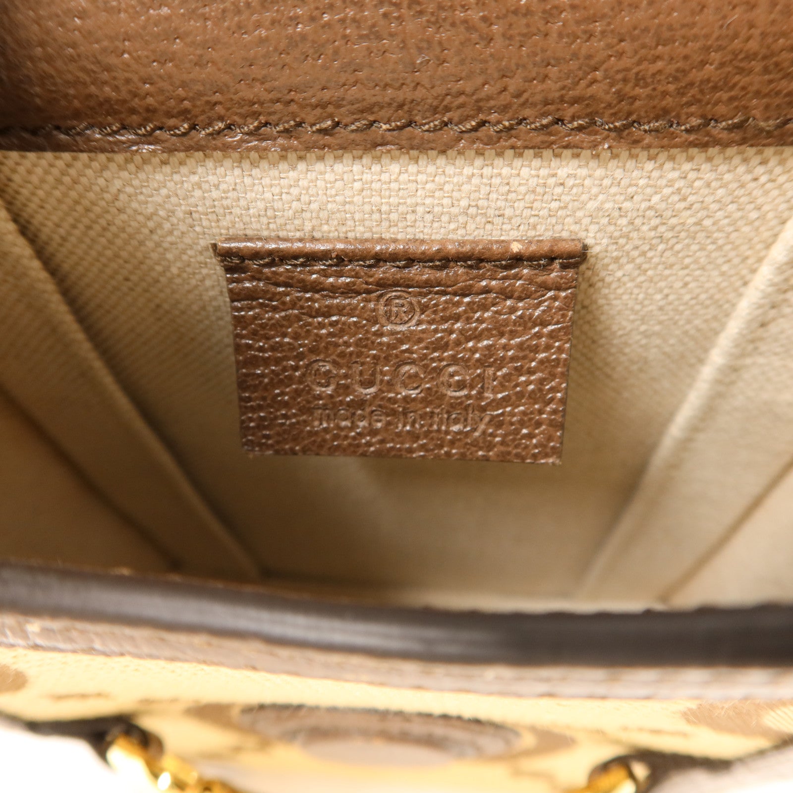 GUCCI 帆布1955 Horsebit Mini Shoulder Bag金扣肩背袋