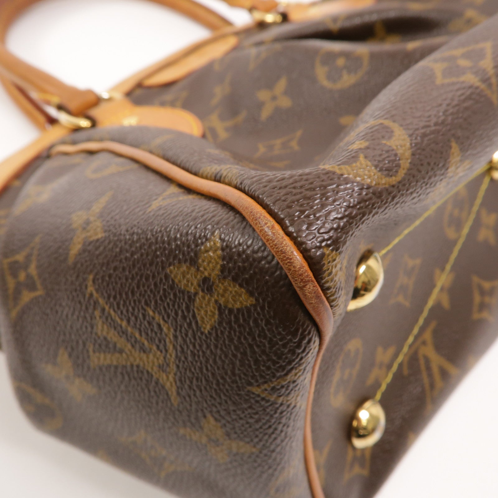 LOUIS VUITTON Monogram Tivoli PM手挽袋棕色