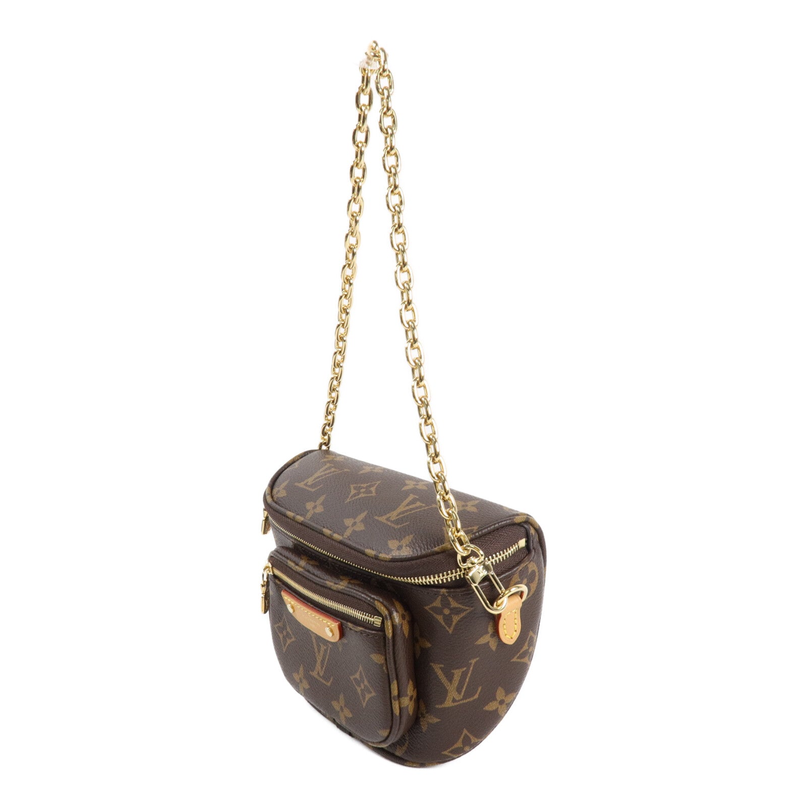 LOUIS VUITTON Monogram Mini Bumbag手挽肩背兩用袋棕色