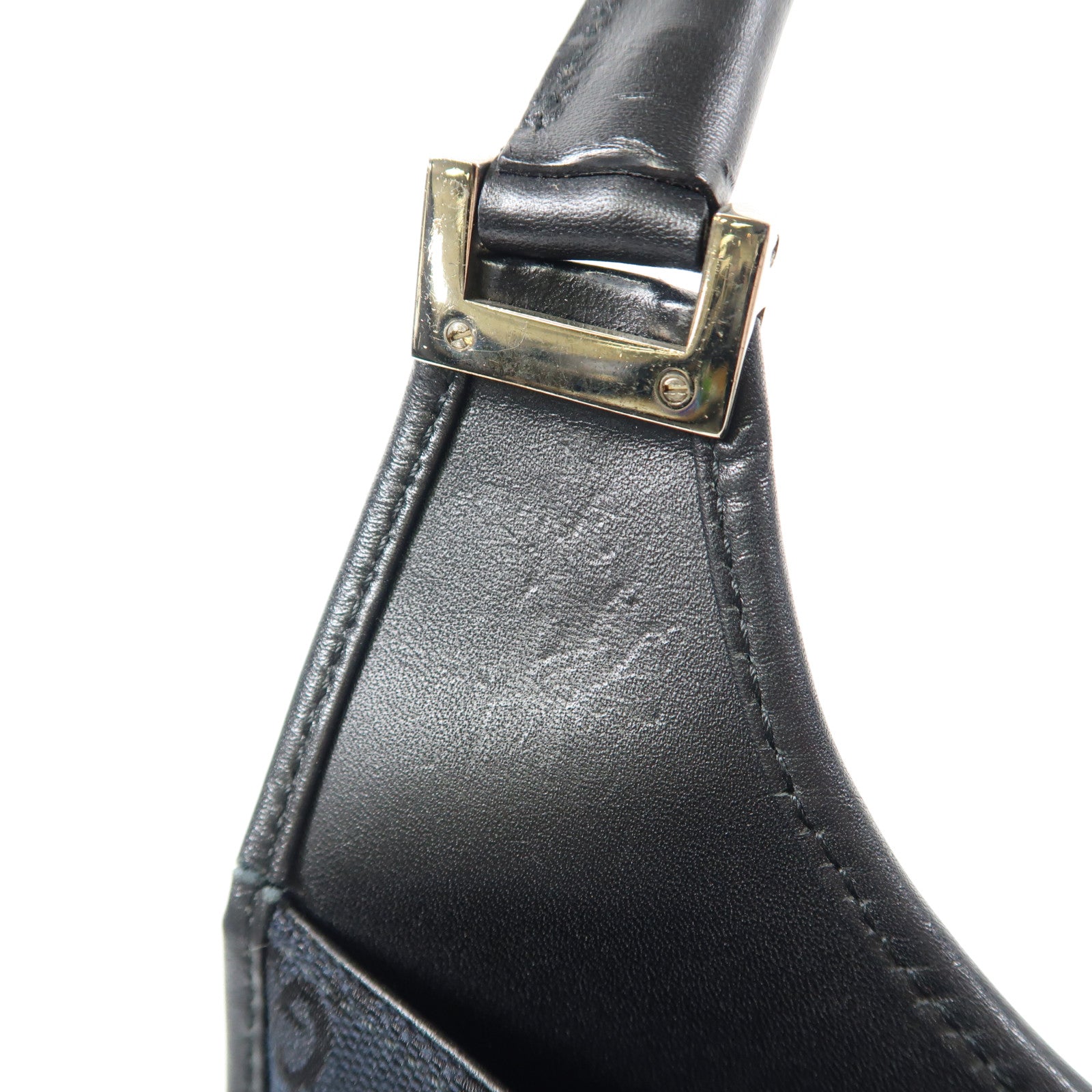 GUCCI 帆布Hand Bag銀扣手挽袋