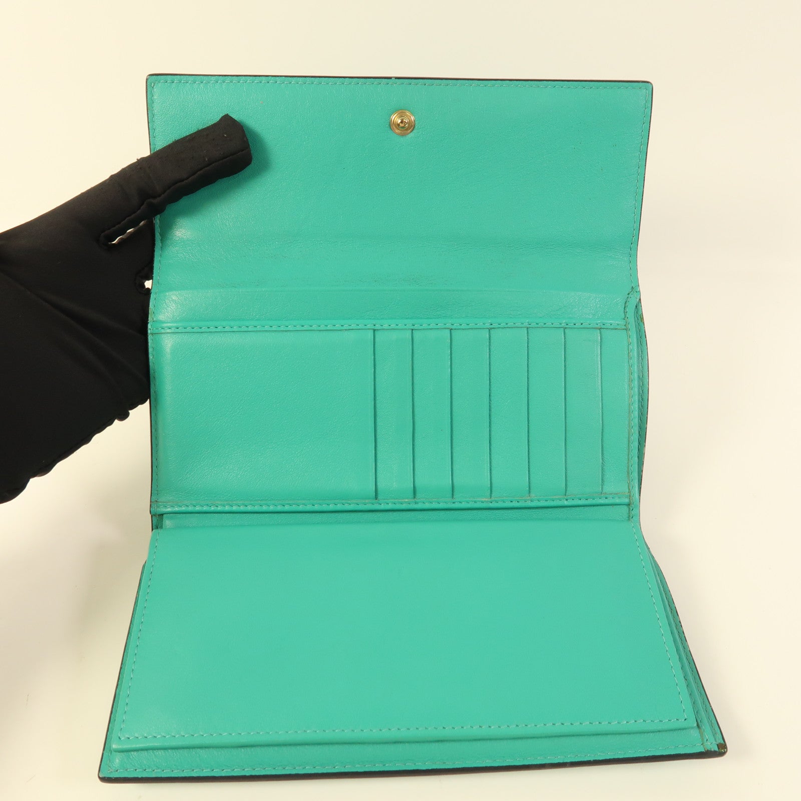 Valentino 牛皮皮革Long Wallet金扣長錢包