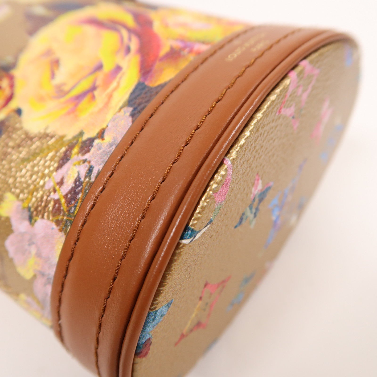 LOUIS VUITTON Floral Monogram Garden Nano Bucket金扣手挽肩背兩用袋