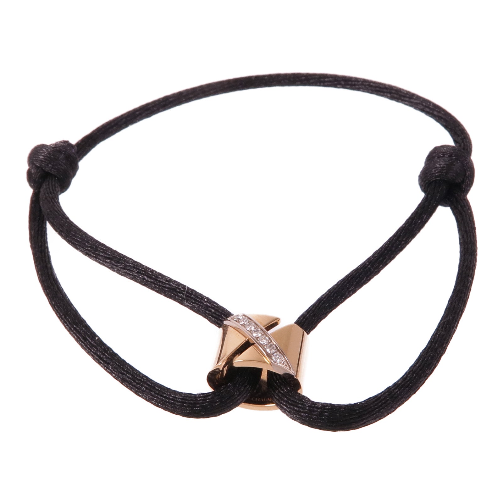 Chaumet 18K玫瑰金Liens Evidence鑽石手帶