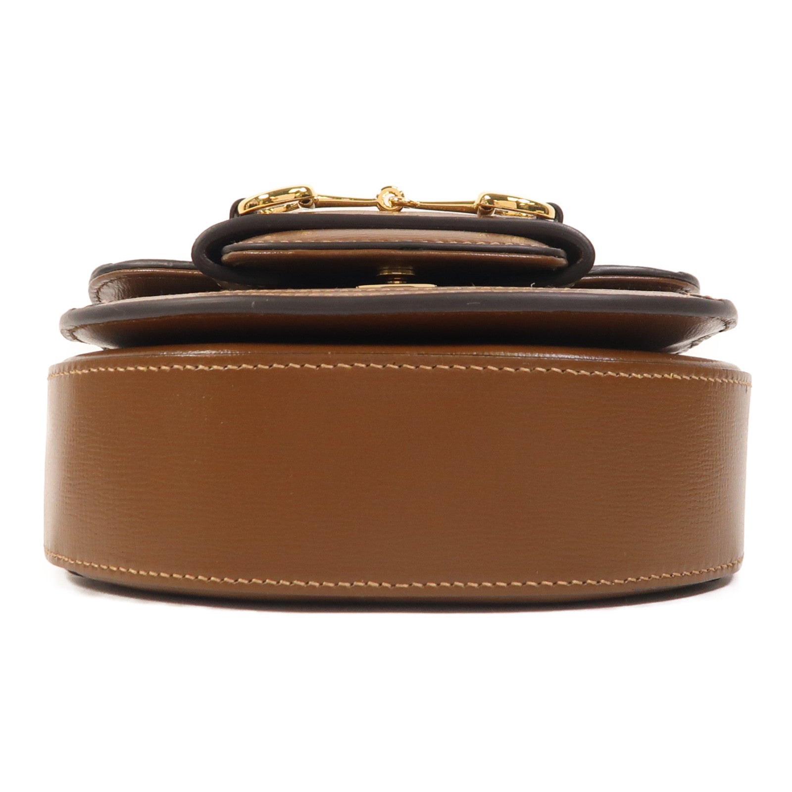 GUCCI 塗層帆布Horsebit 1955 Mini Top Handle金扣手挽肩背兩用袋