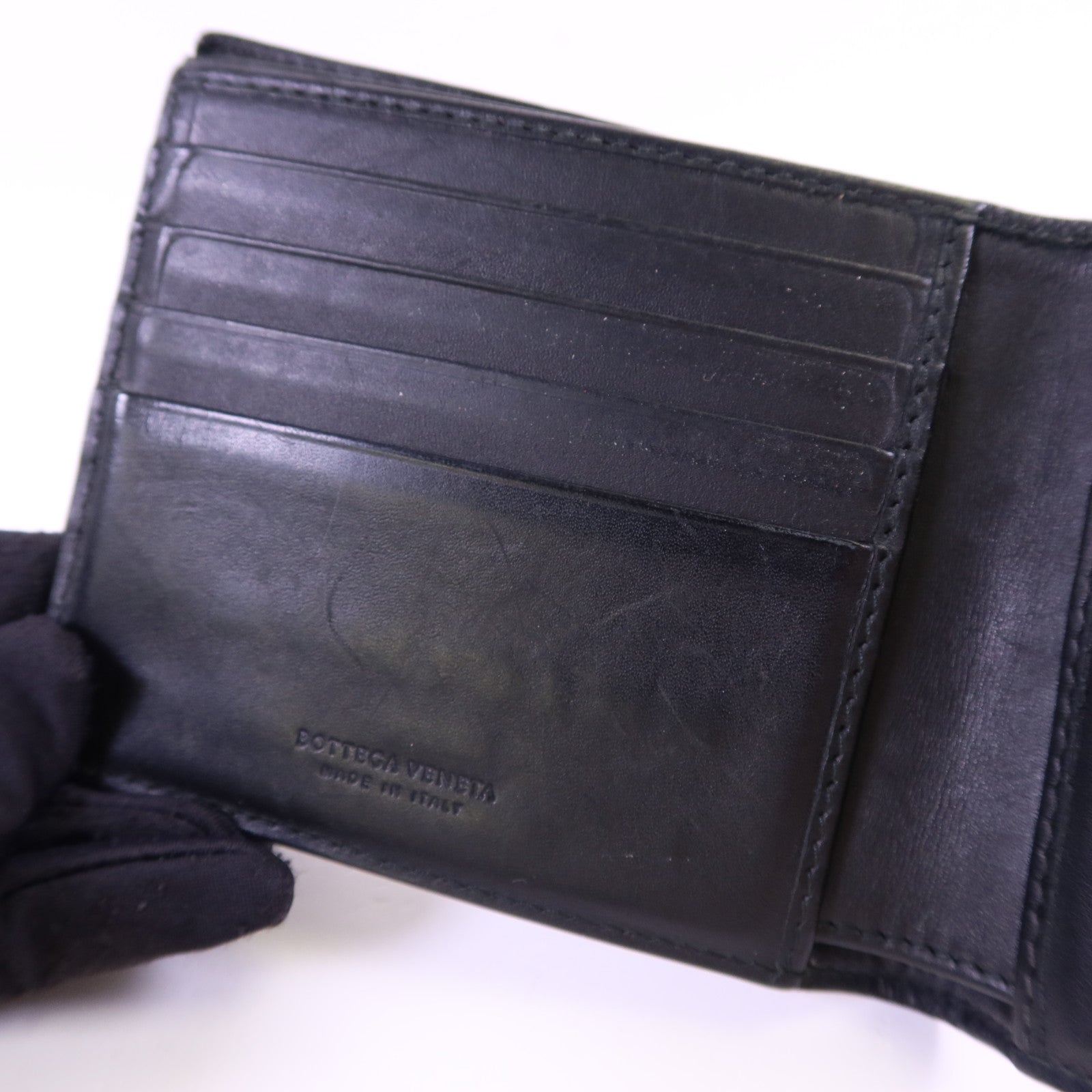 BOTTEGA VENETA 羊皮皮革Bifold Wallet錢包
