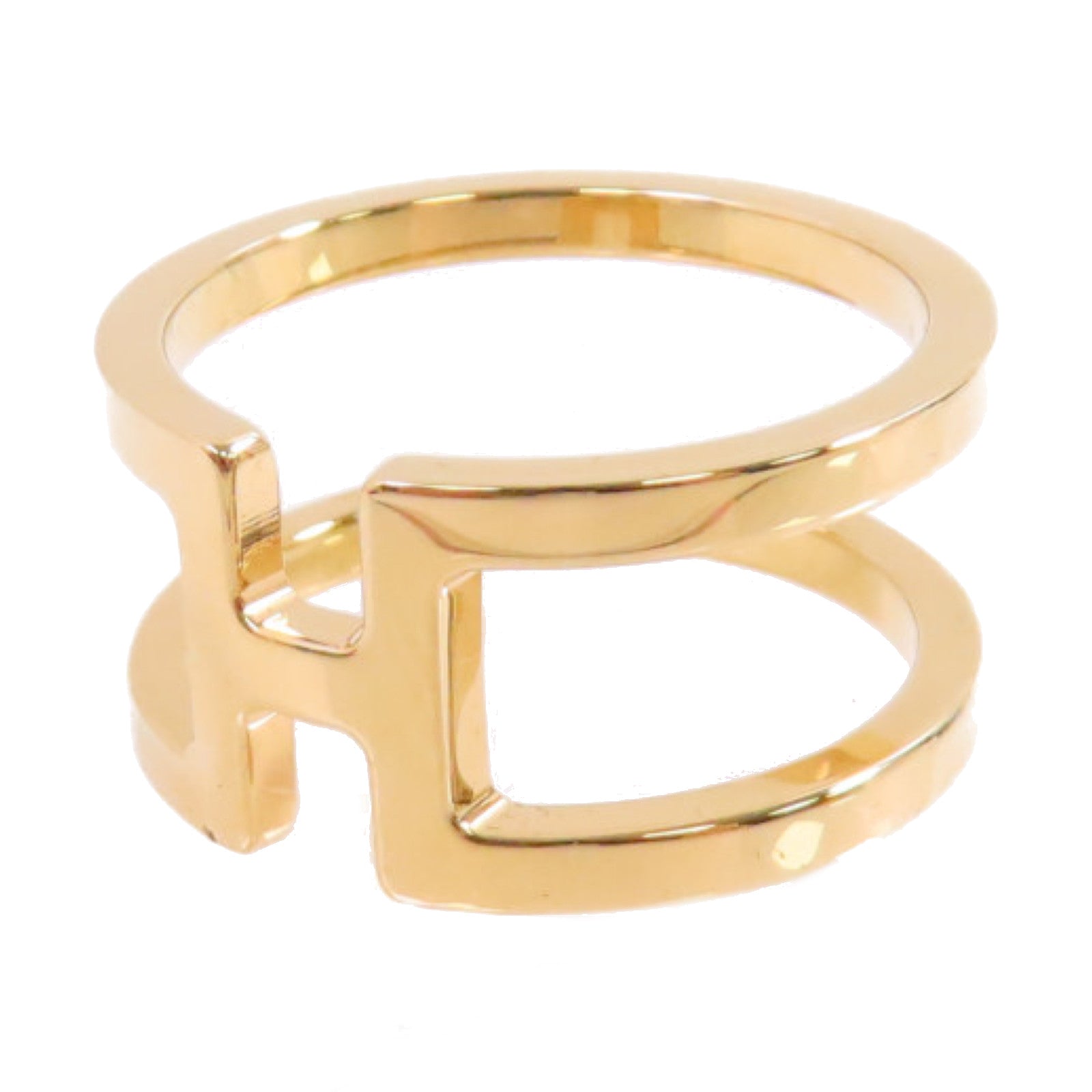 HERMES 金屬Permabrass H En Rond Scarf Ring絲巾扣