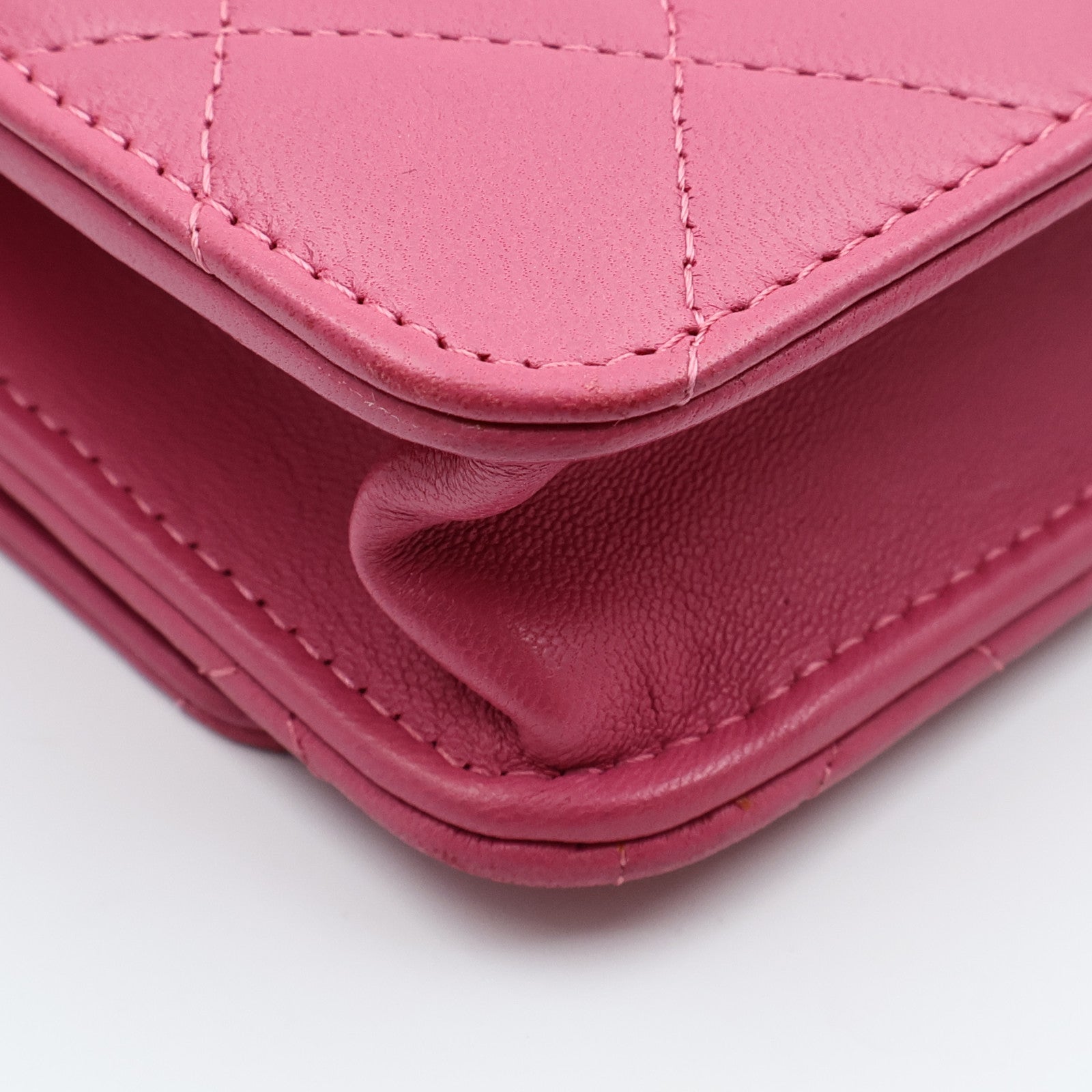 CHANEL 羊皮皮革WOC Wallet On Chain金扣鏈帶肩背袋