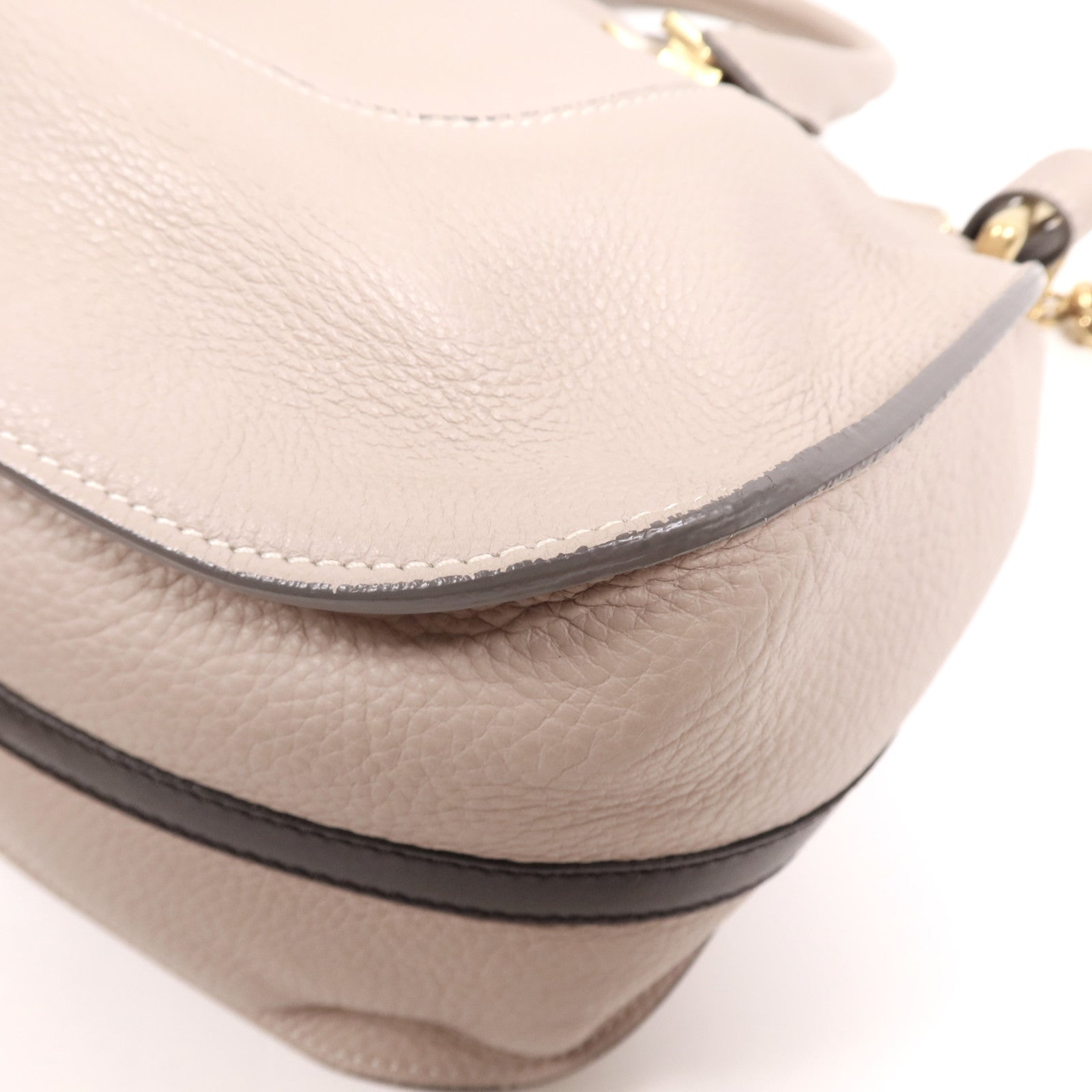 Chloe 牛皮皮革2 way Shoulder Bag金扣肩背袋