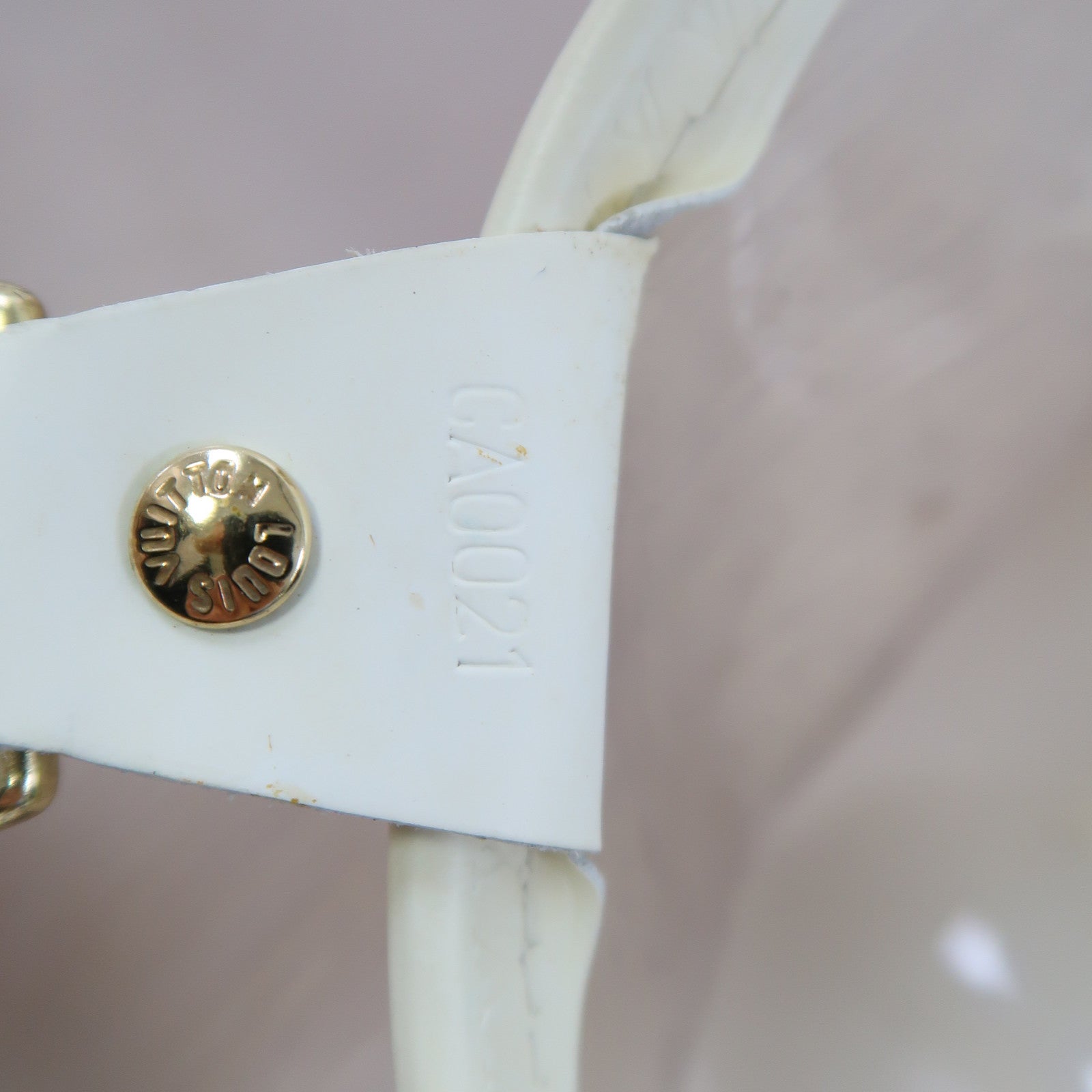 LOUIS VUITTON 【激減優惠】Epi Plage Bahia金扣肩背袋啡色/白色