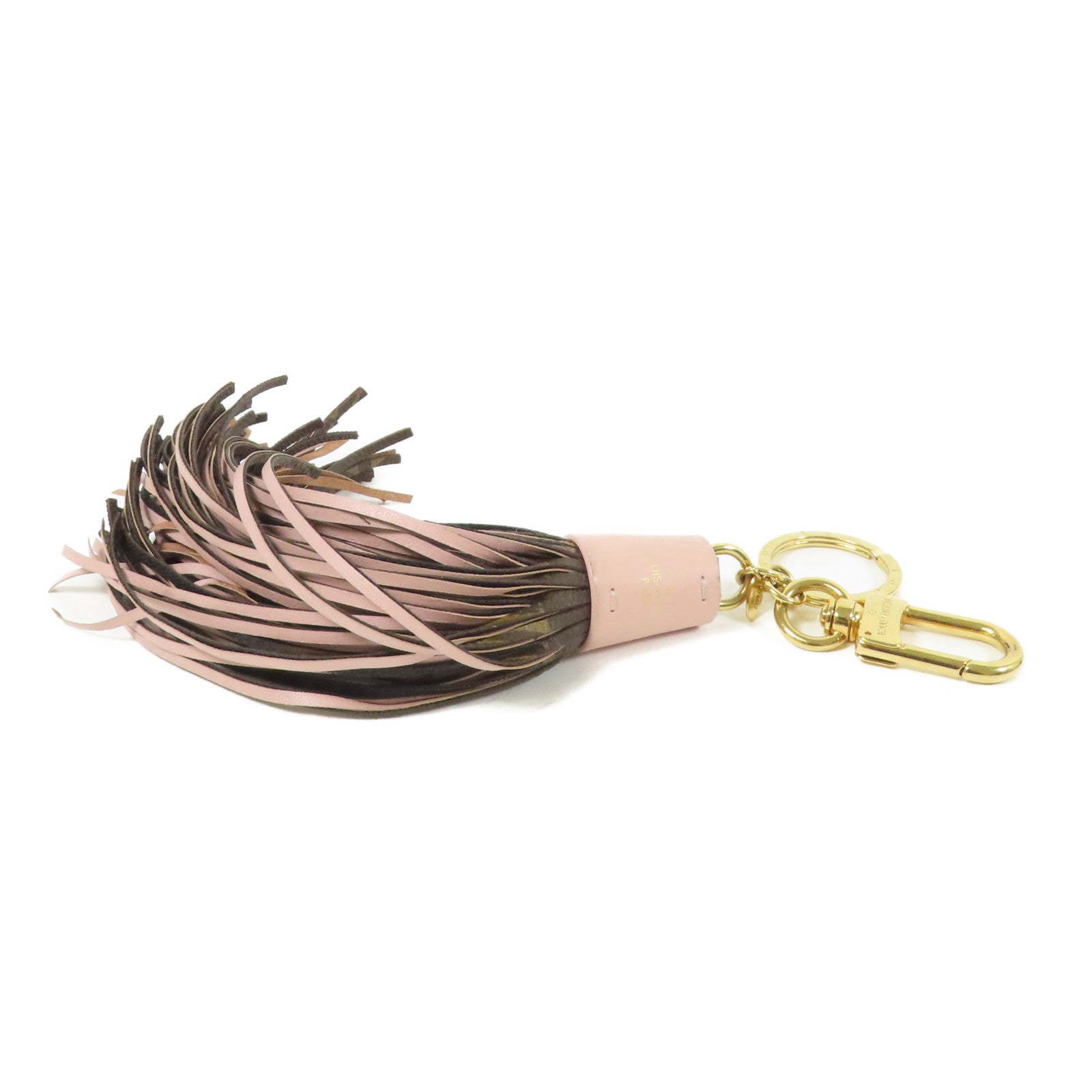 LOUIS VUITTON Monogram Tassel Bag Charm金扣掛飾