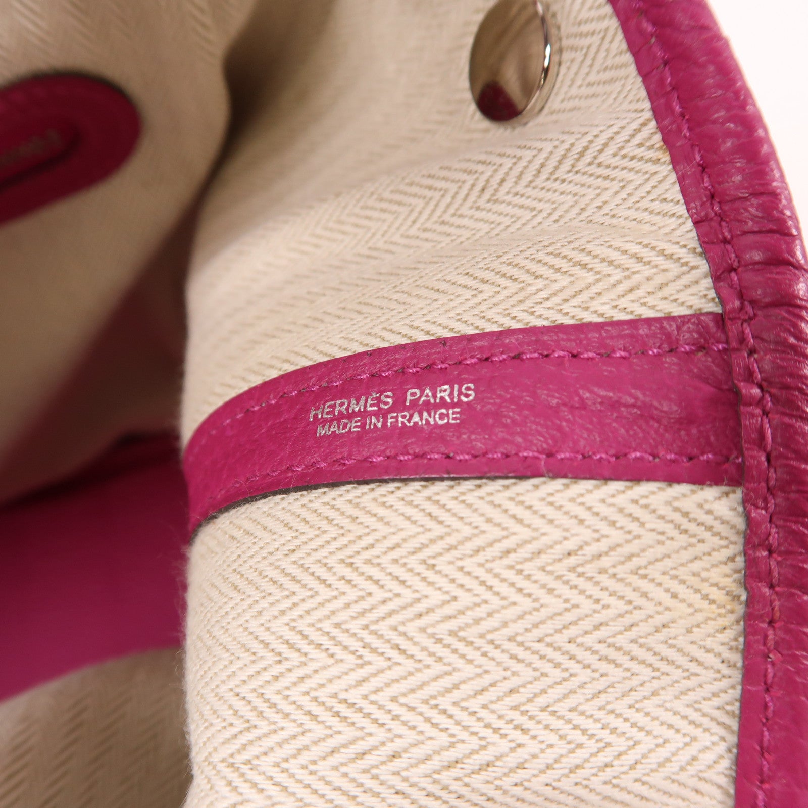 HERMES Negonda皮革Garden Party PM銀扣手挽袋