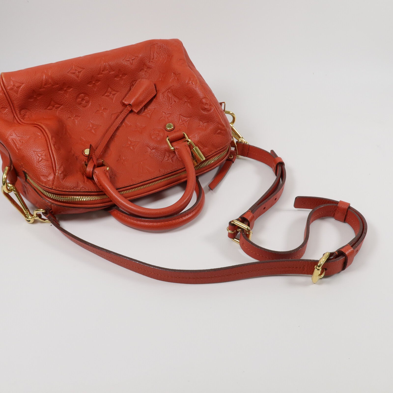 LOUIS VUITTON Monogram Empreinte Speedy 25 Bandouliere手挽肩背兩用袋