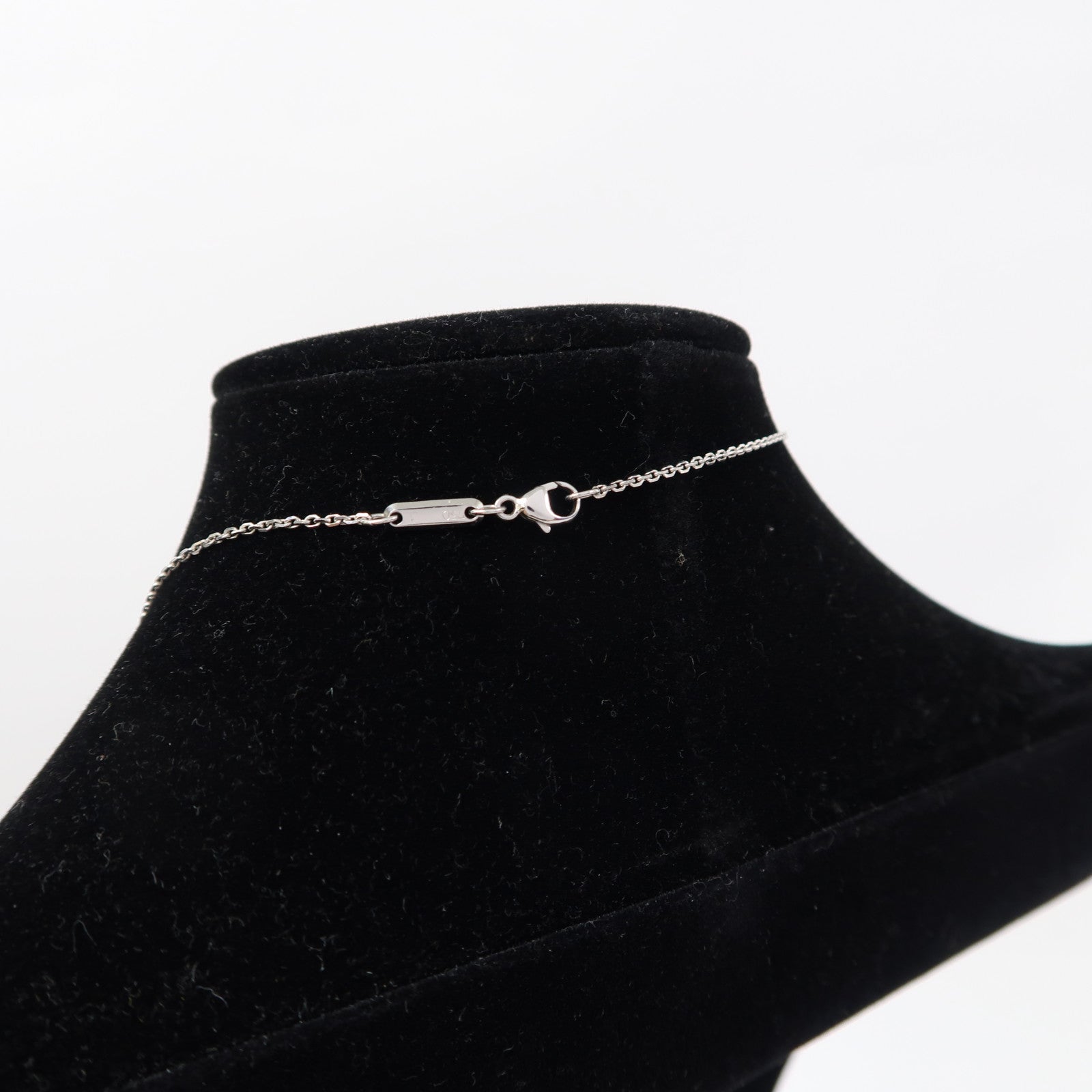 Chopard 18K白金Happy Diamond Necklace項鍊藍色