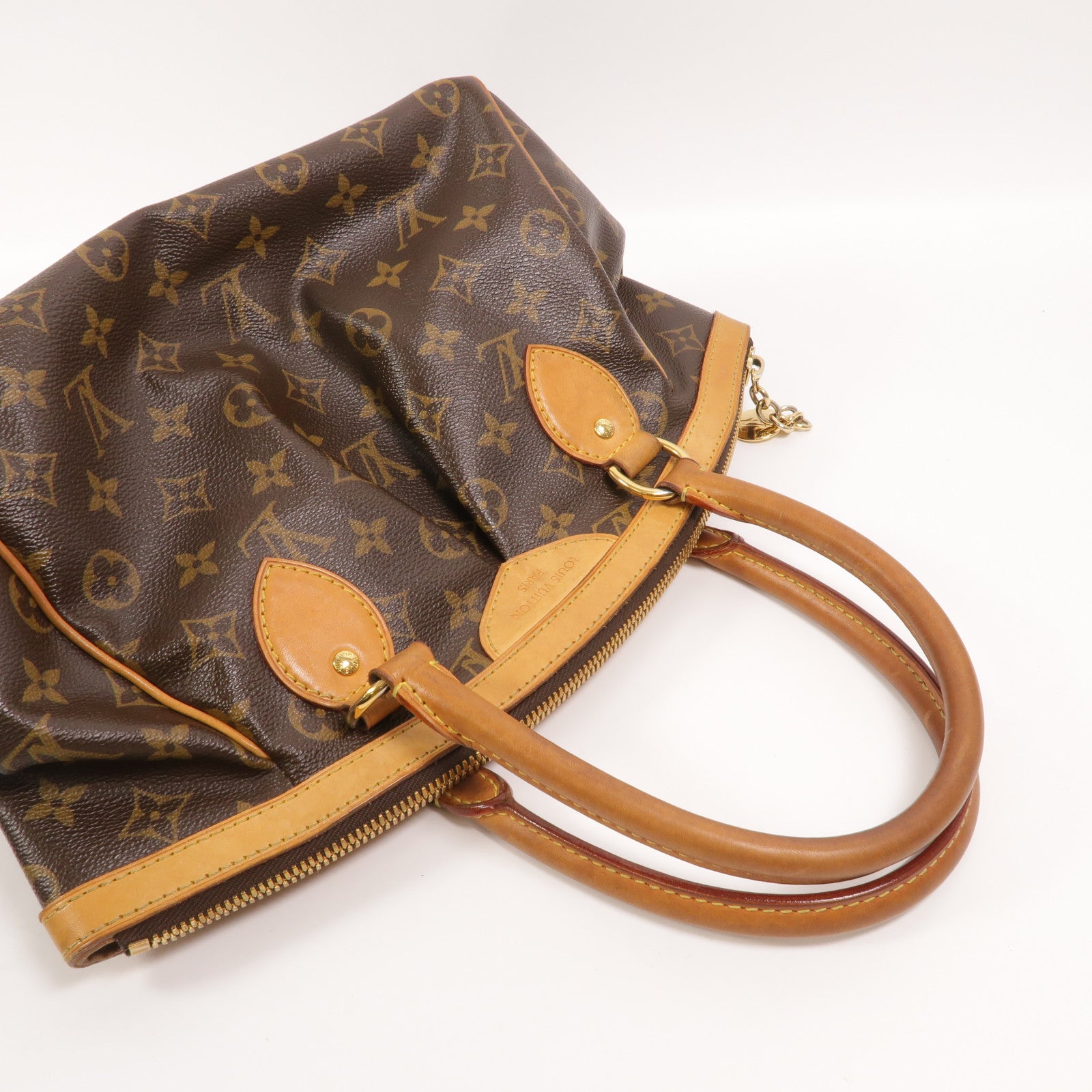 LOUIS VUITTON Monogram Tivoli PM手挽袋棕色