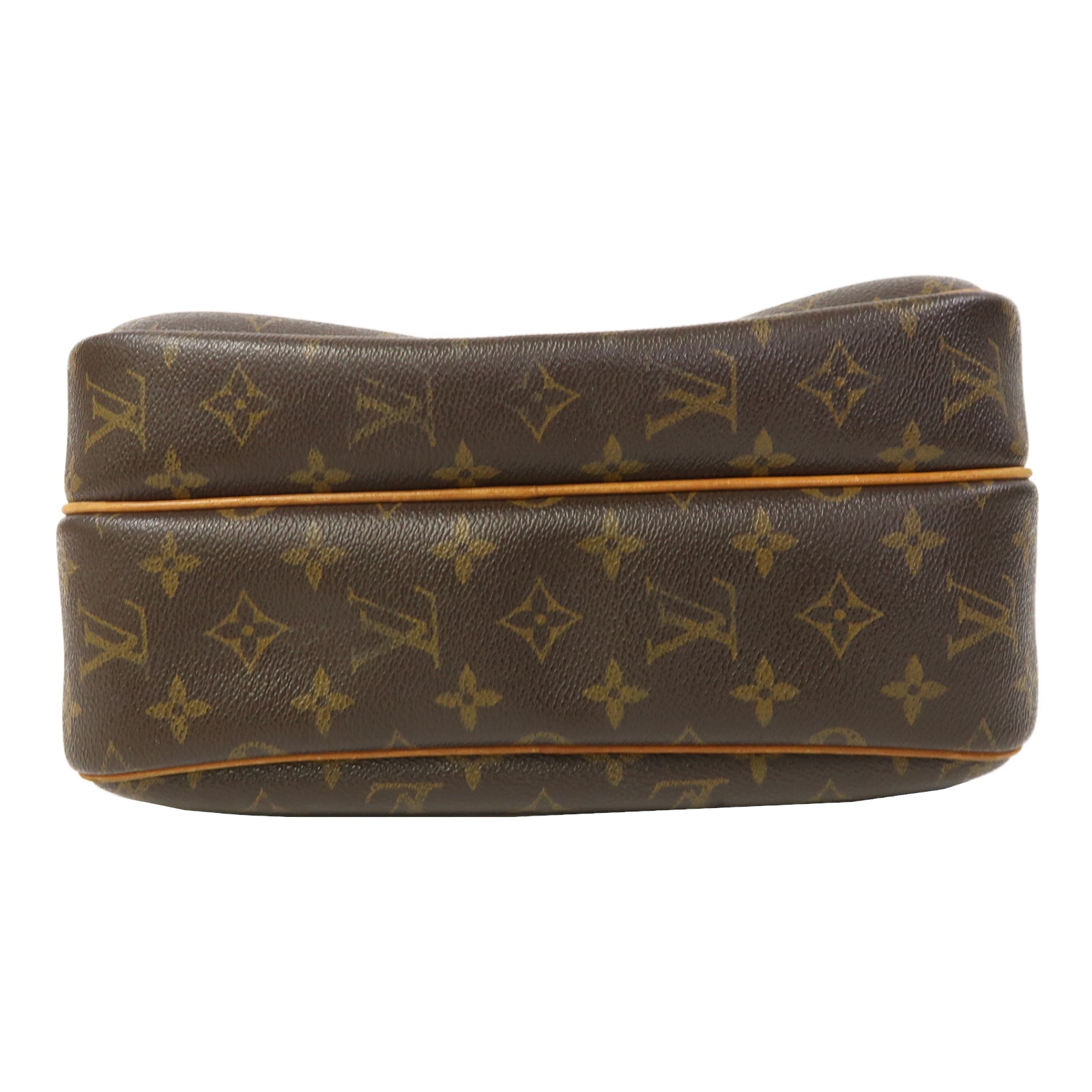 LOUIS VUITTON Monogram Reporter PM金扣肩背袋啡色