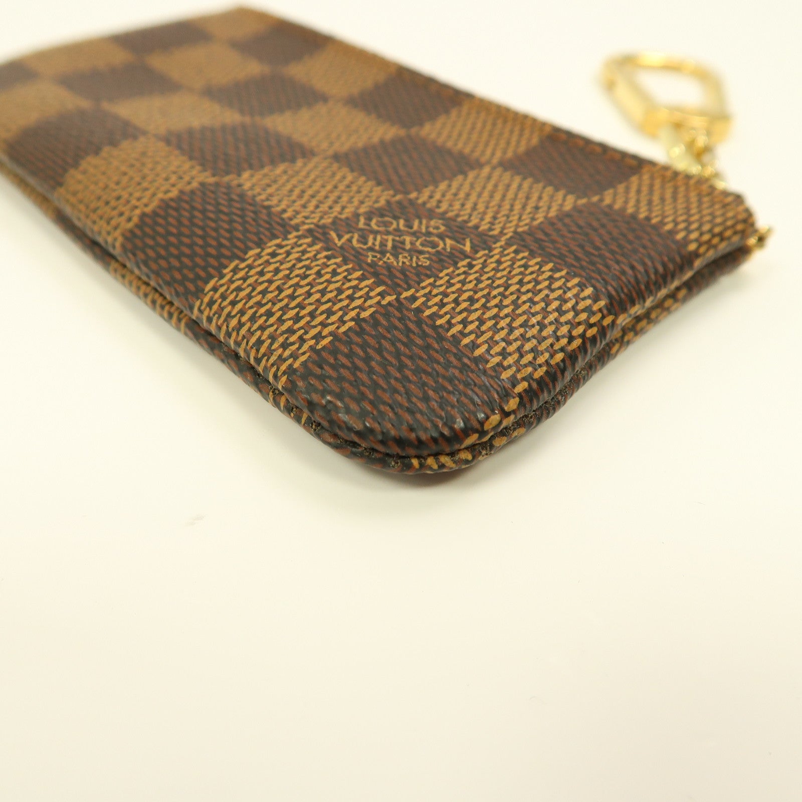 LOUIS VUITTON Damier Key & Coin Case金扣鑰匙零錢包啡色
