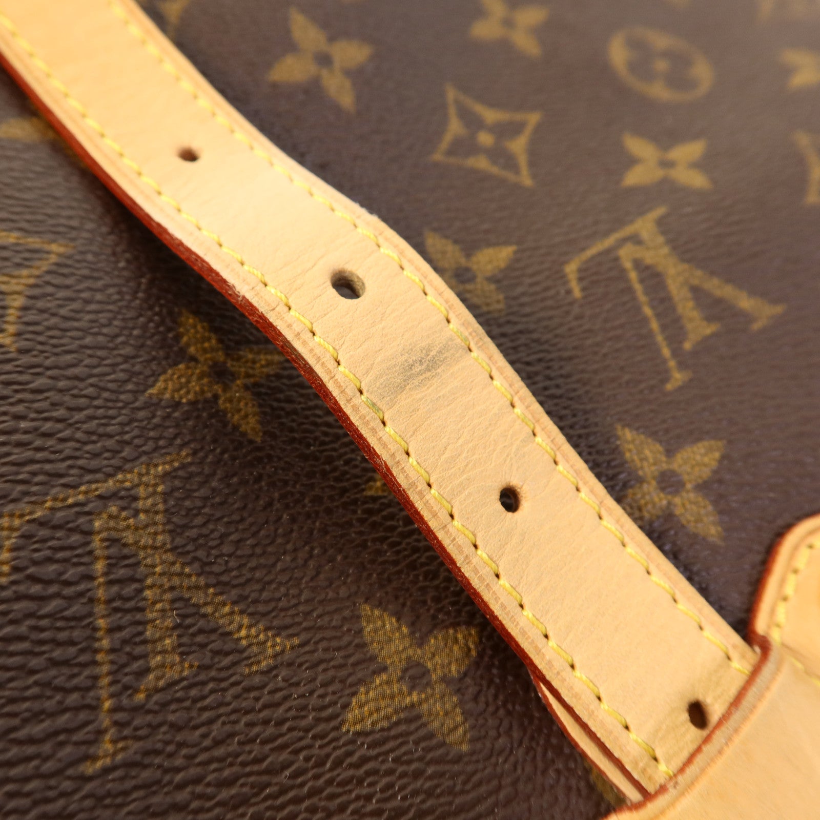 LOUIS VUITTON Monogram Palermo GM金扣手挽肩背兩用袋棕色