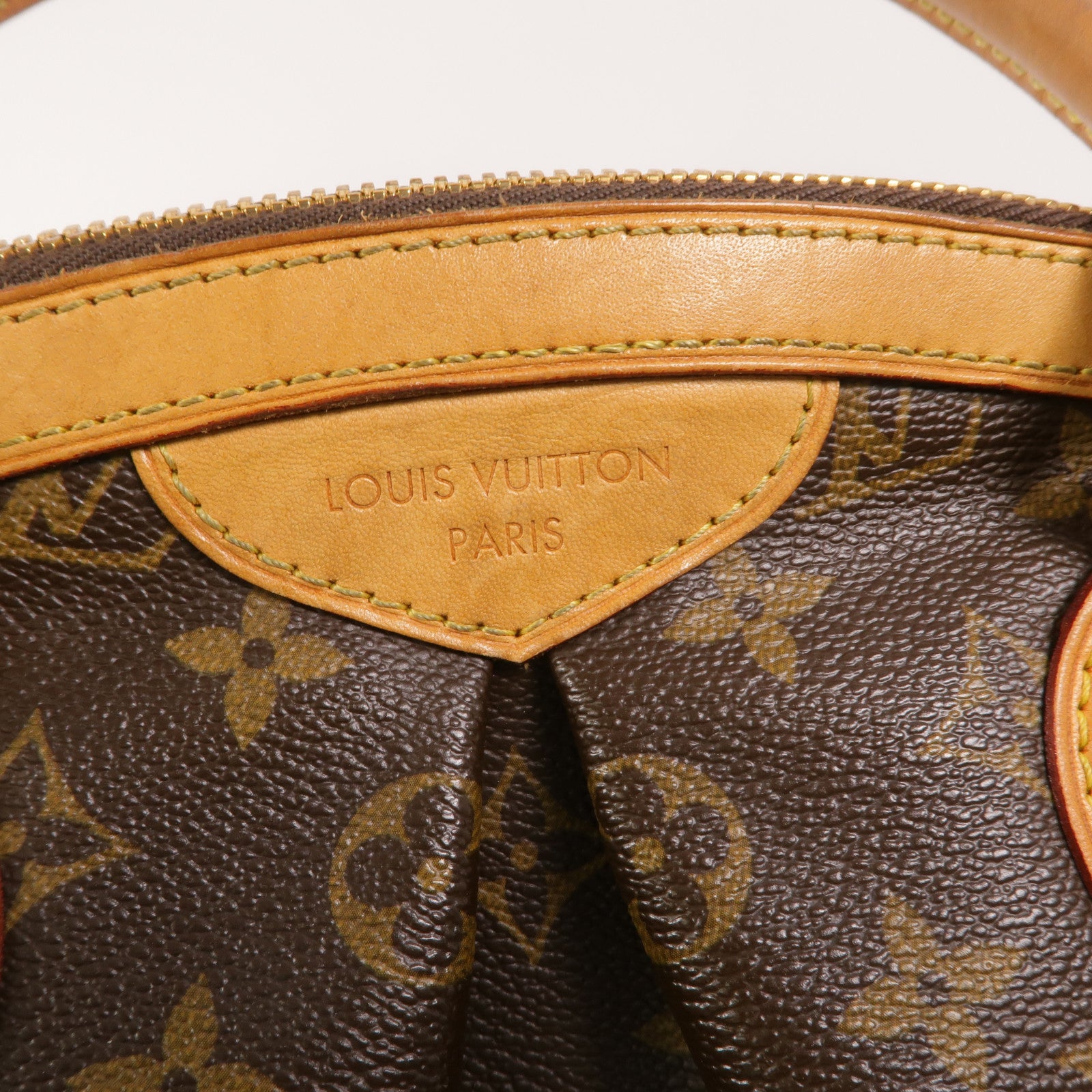 LOUIS VUITTON Monogram Tivoli PM手挽袋棕色