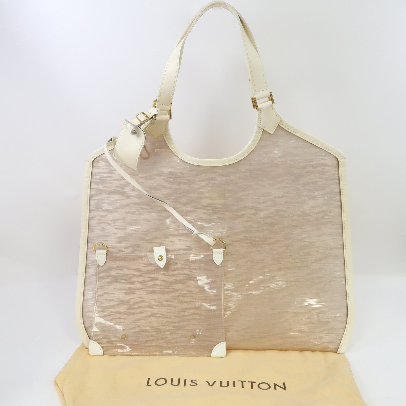 LOUIS VUITTON (PRICE DOWN) LV GHW Plage Bahia Shoulder Bag M92153 Epi Brown/White