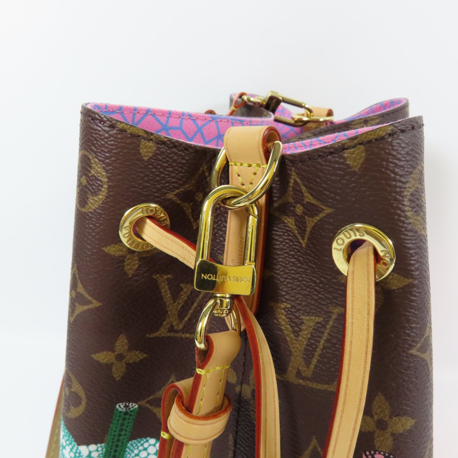 LOUIS VUITTON Monogram YKxNeo Noe MM金扣肩背袋
