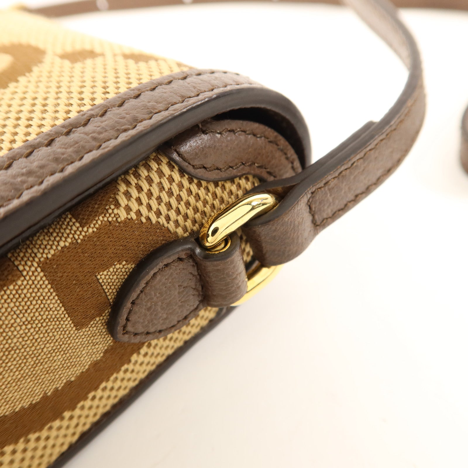 GUCCI 帆布1955 Horsebit Mini Shoulder Bag金扣肩背袋