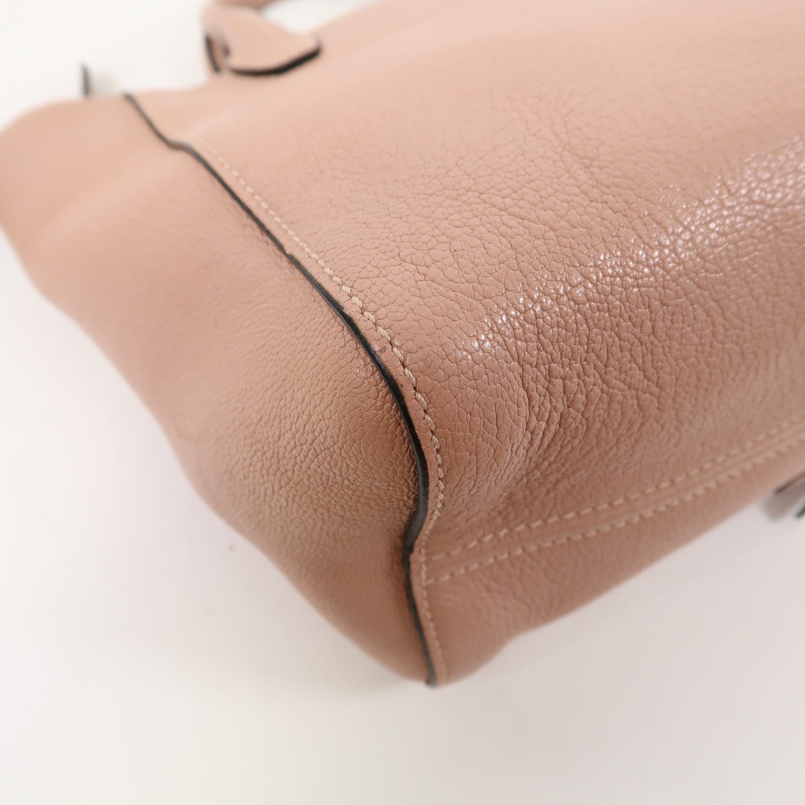Miu Miu 牛皮皮革Shoulder Bag金扣手挽肩背兩用袋粉紅色