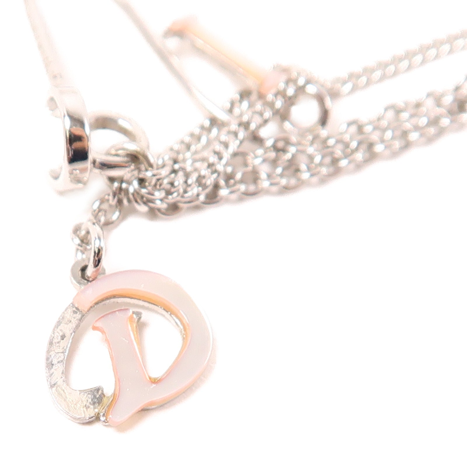 Dior 金屬Earrings耳環貝殻色/銀色
