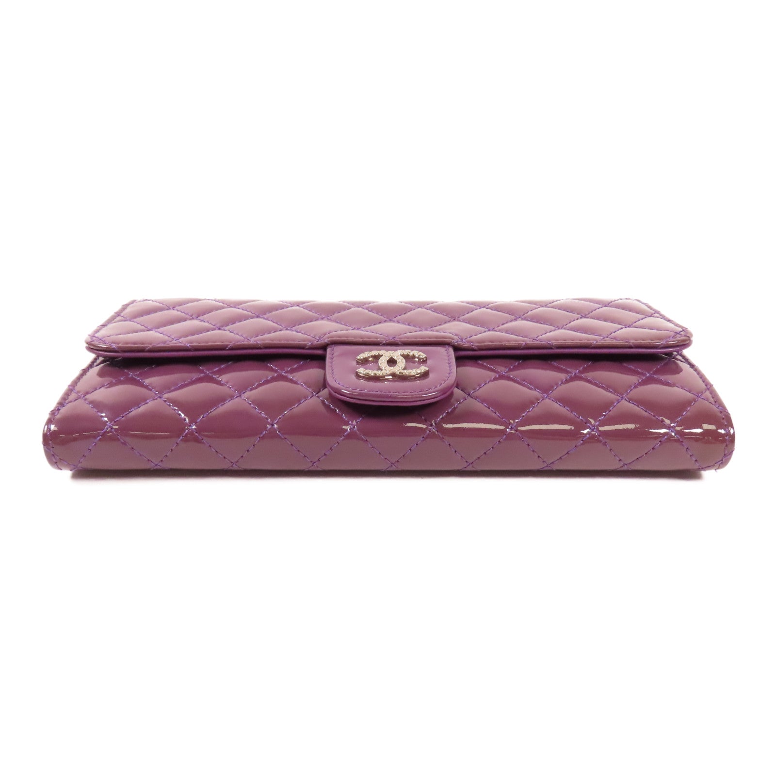 CHANEL 漆皮皮革Shoulder Bag銀扣鏈帶肩背袋