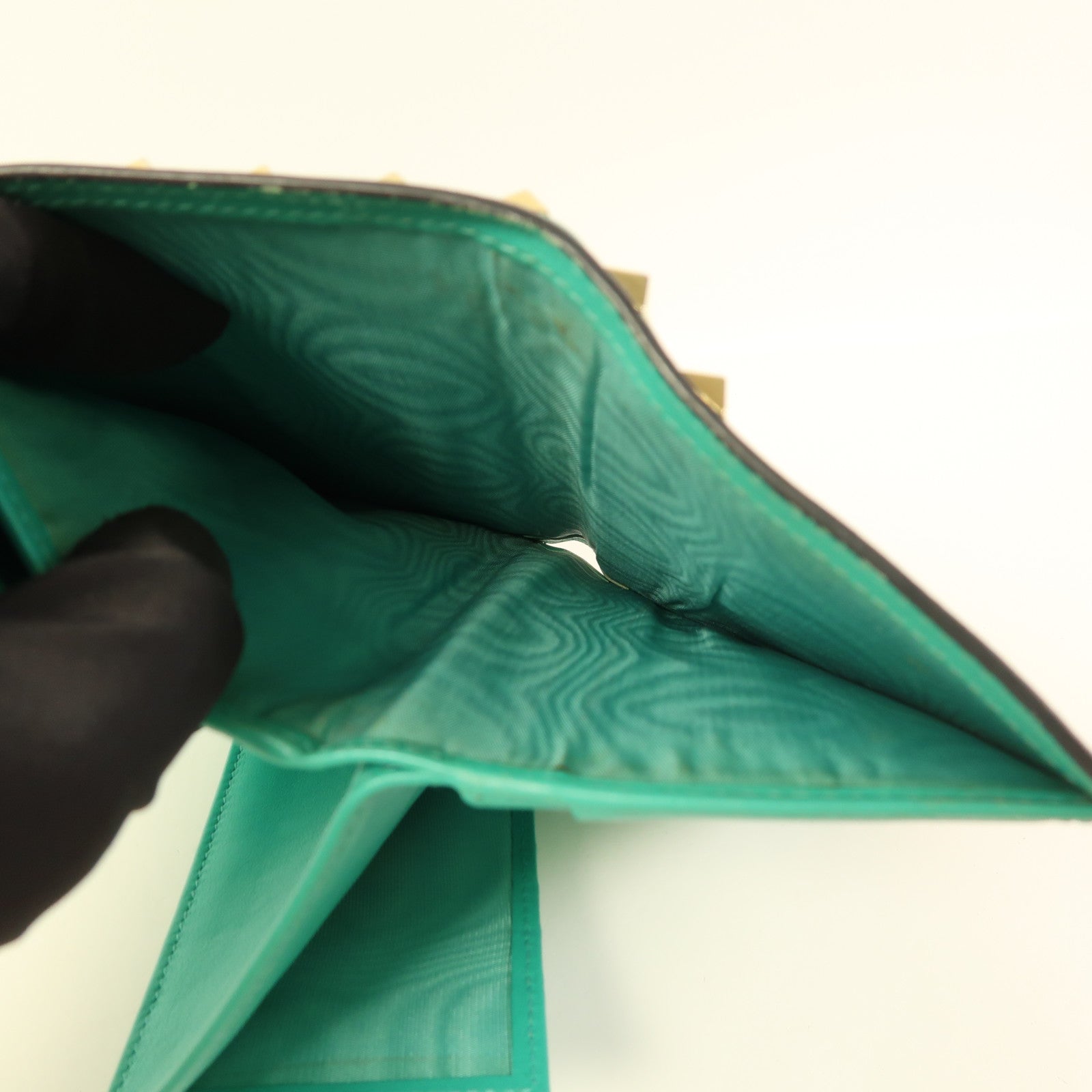 Valentino 牛皮皮革Long Wallet金扣長錢包