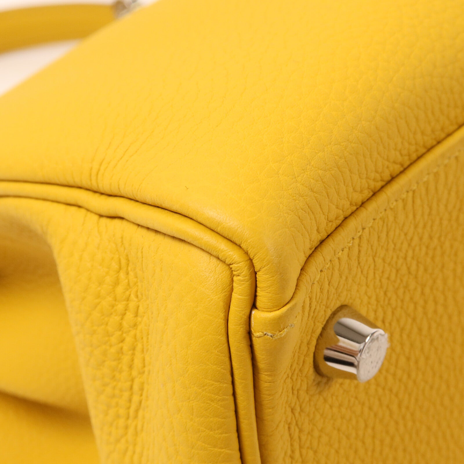 HERMES Togo皮革Kelly II 28手挽肩背兩用袋Jaune Ambre