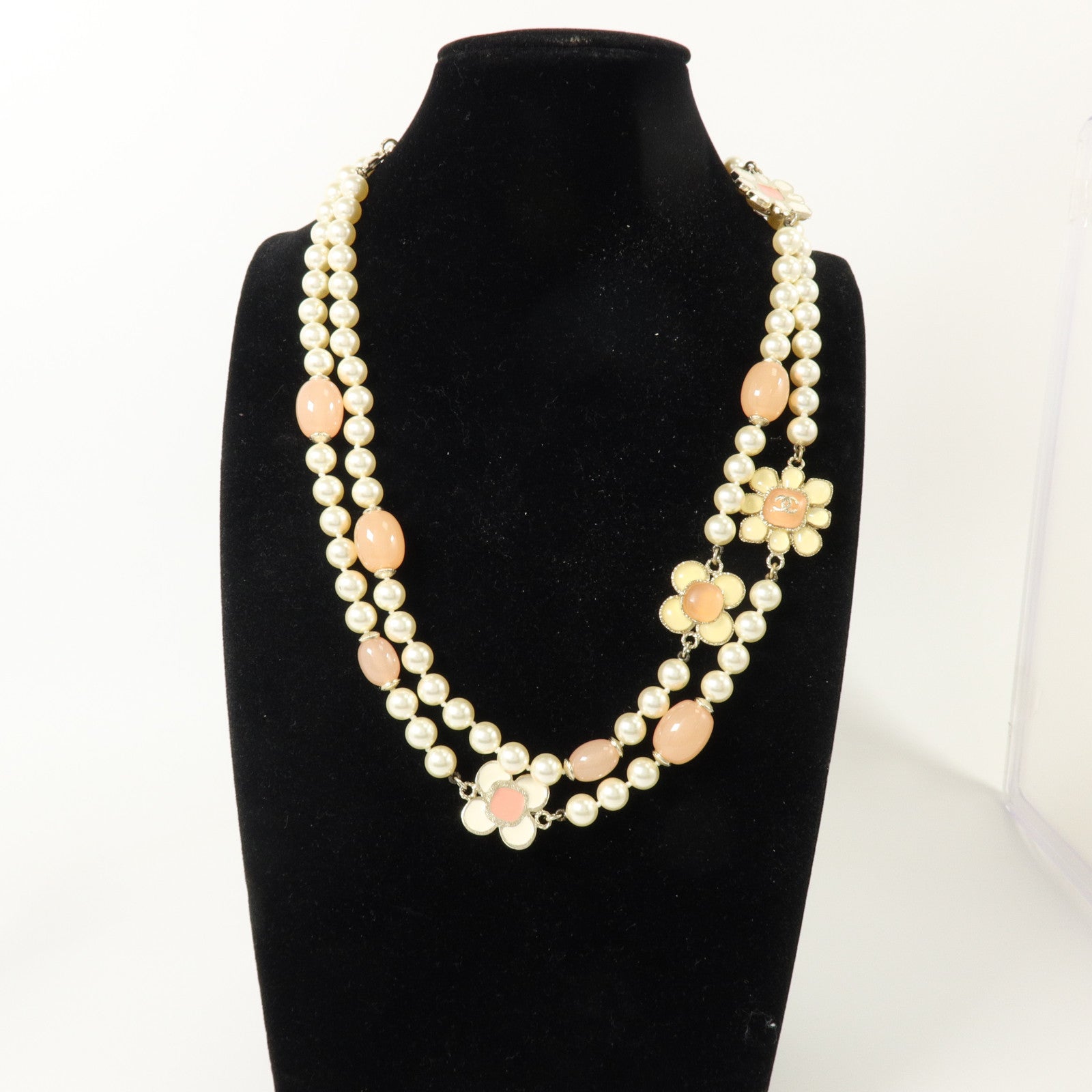 CHANEL 金屬/PVC Long Necklace項鏈
