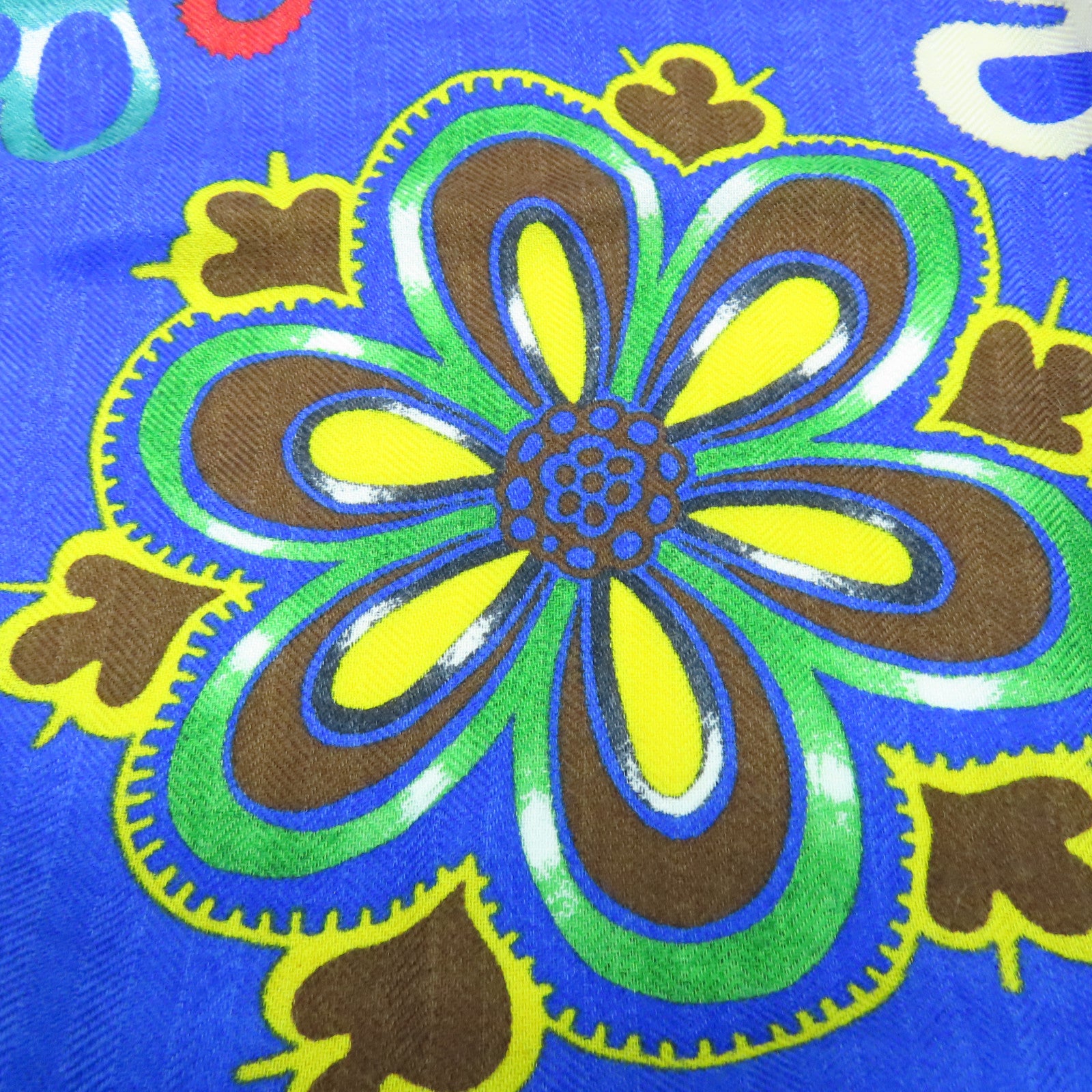 HERMES 【激減優惠】羊絨/絲質Scarf圍巾藍色