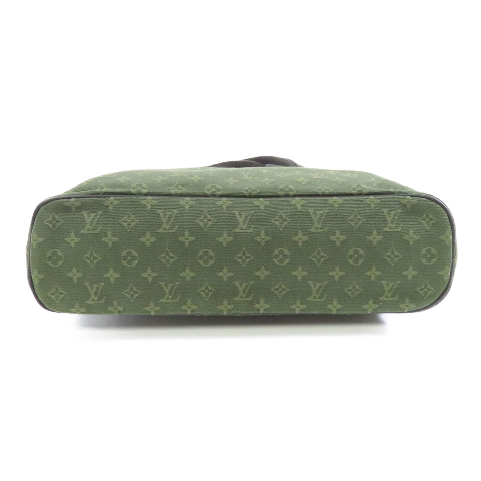 LOUIS VUITTON 帆布Lucille PM金扣肩背袋綠色