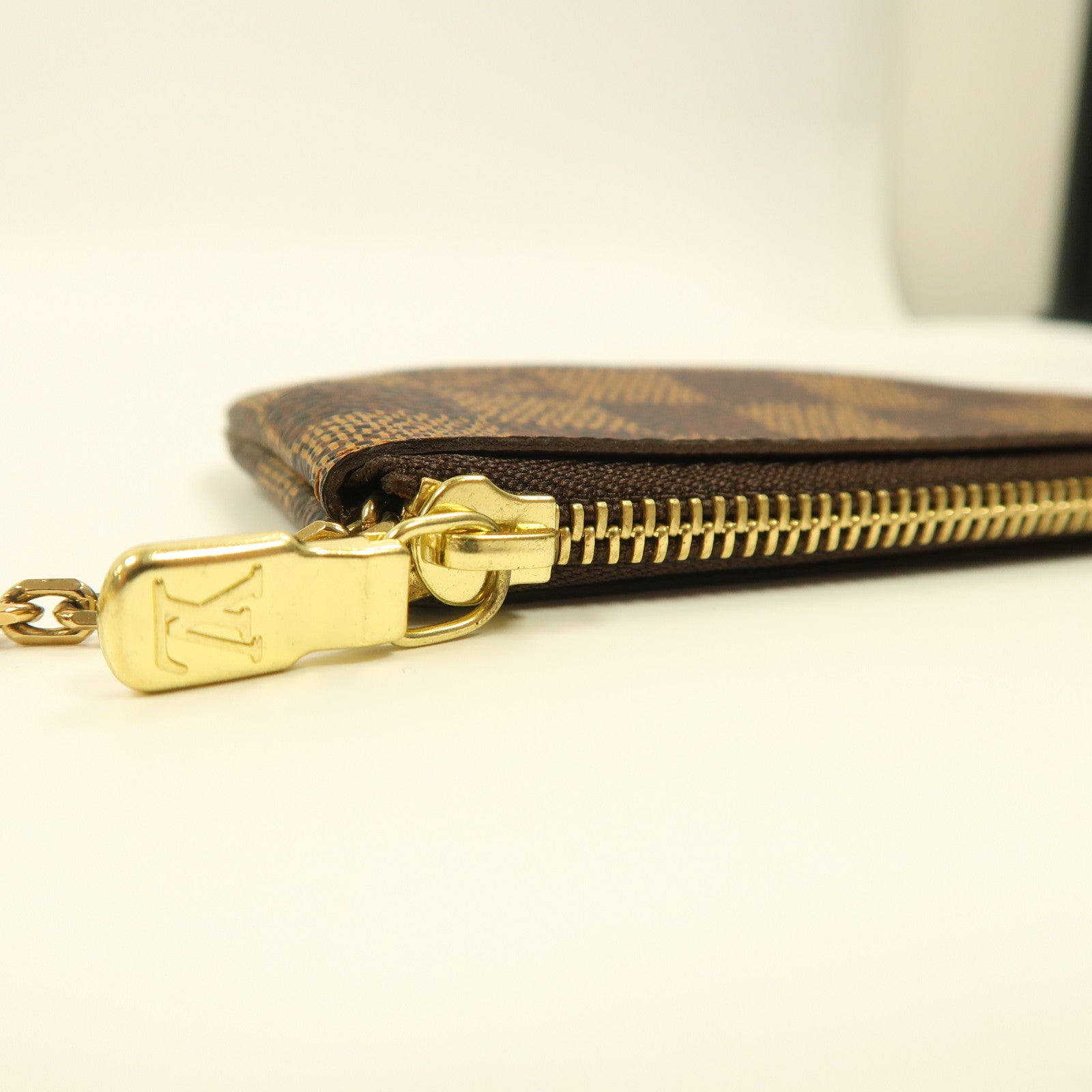 LOUIS VUITTON Damier Key & Coin Case金扣鑰匙零錢包啡色