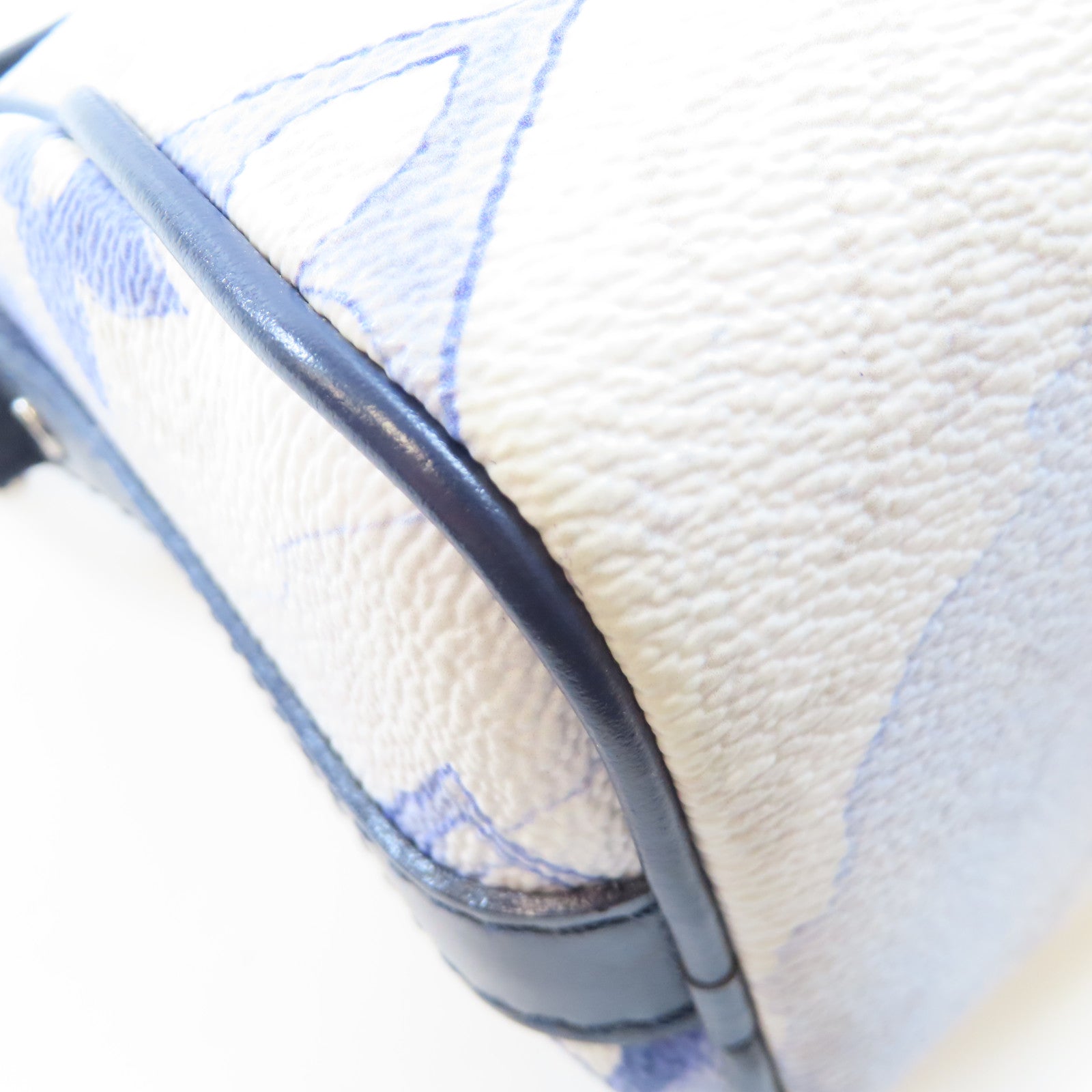 LOUIS VUITTON Watercolor Monogram Keepall XS銀扣手挽肩背兩用袋白色/藍色