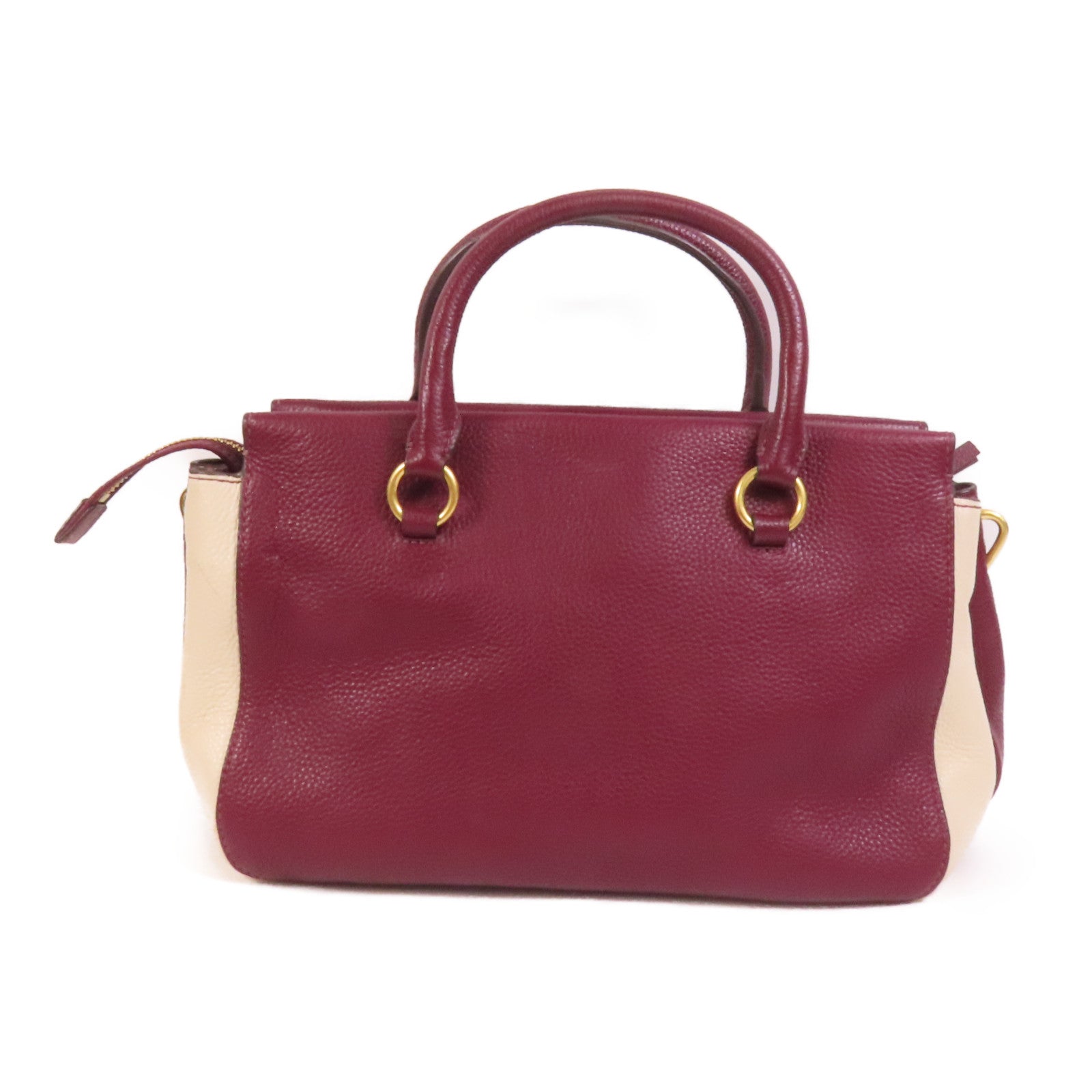 Tory Burch 牛皮皮革Shoulder Bag金扣手挽肩背兩用袋