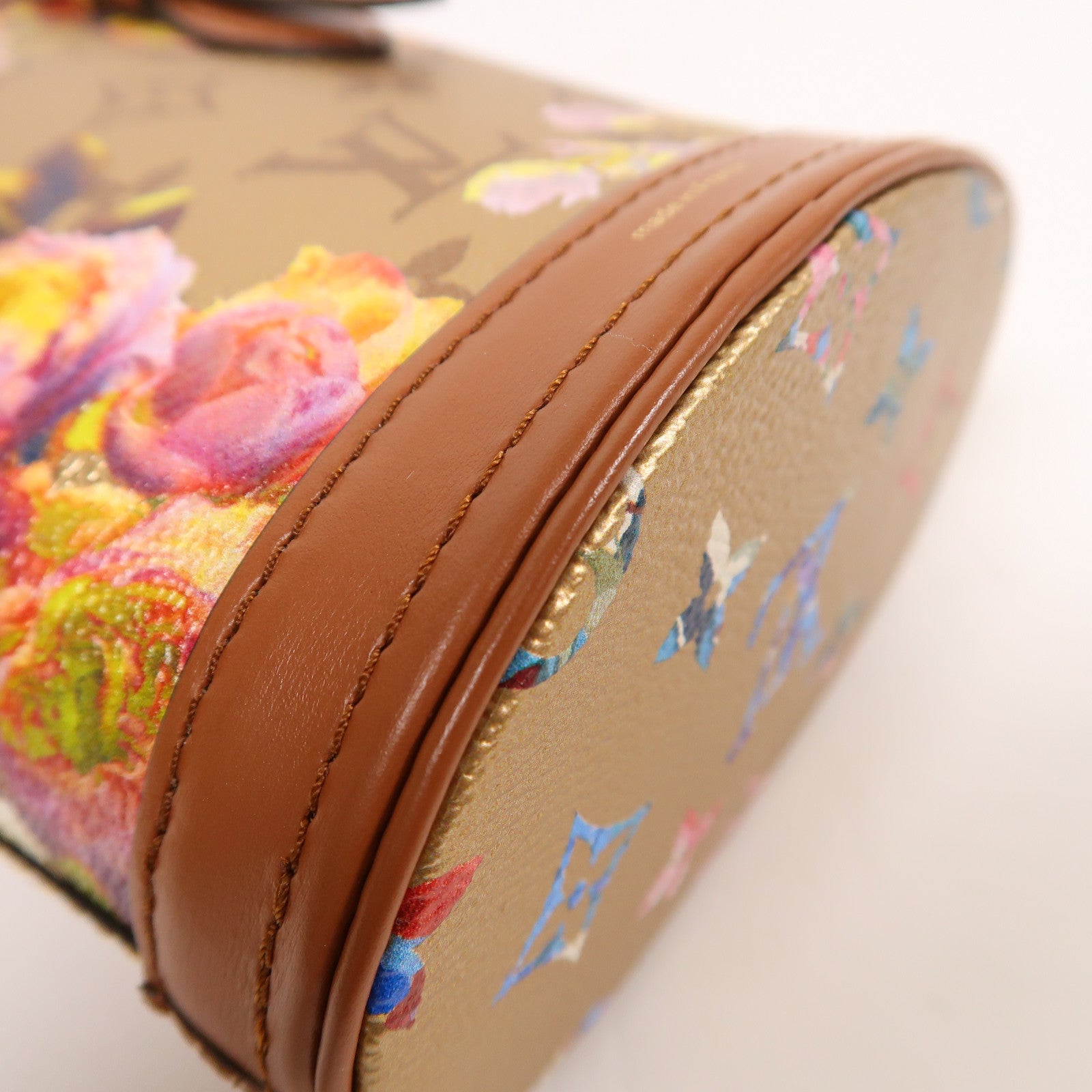 LOUIS VUITTON Floral Monogram Garden Nano Bucket金扣手挽肩背兩用袋