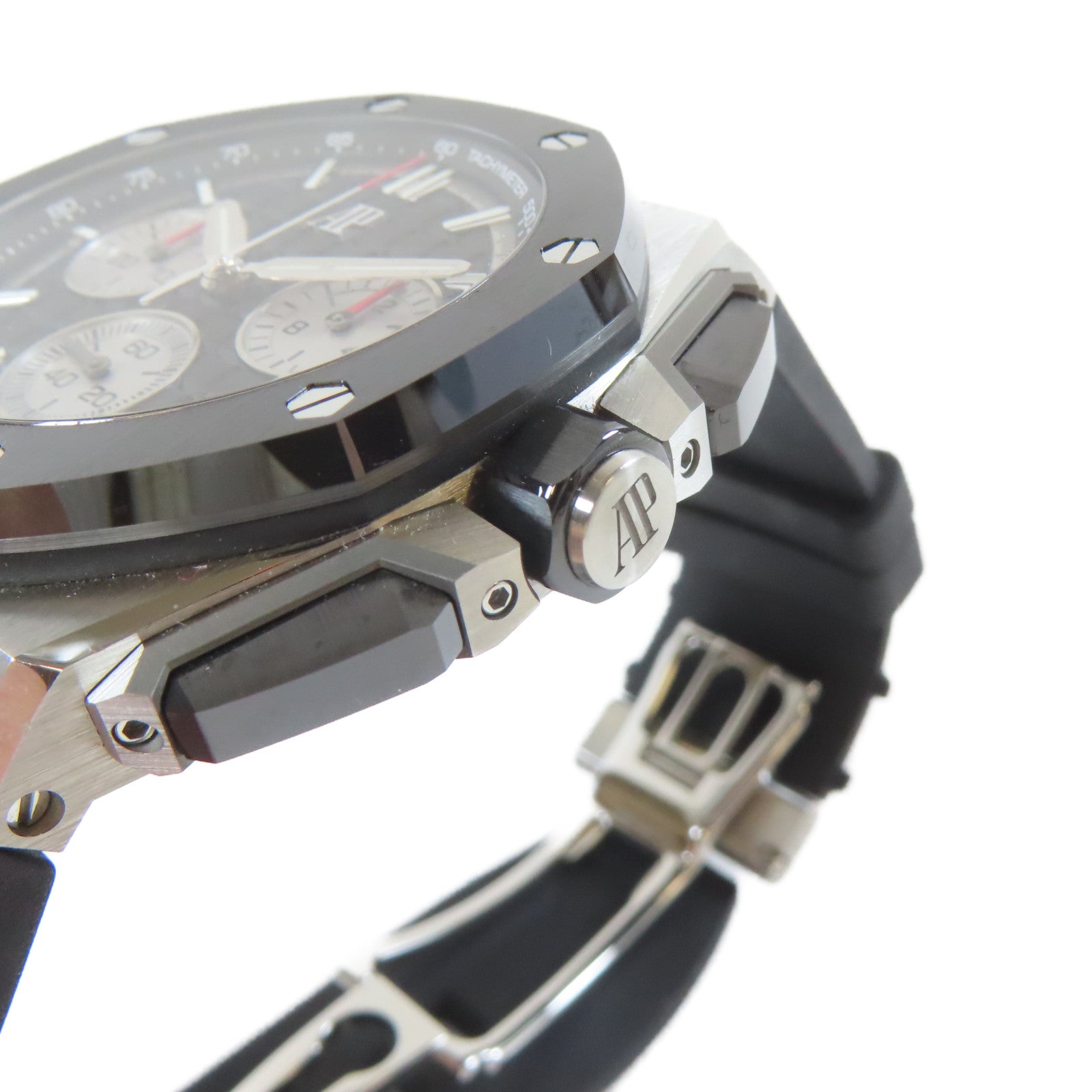 AUDEMARS PIGUET 金屬/橡膠/皮革Royal Oak Offshore手錶黑色#16cm