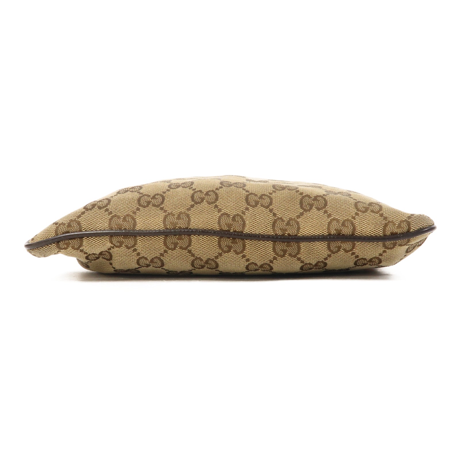 GUCCI 帆布Shoulder Bag銀扣肩背袋啡色