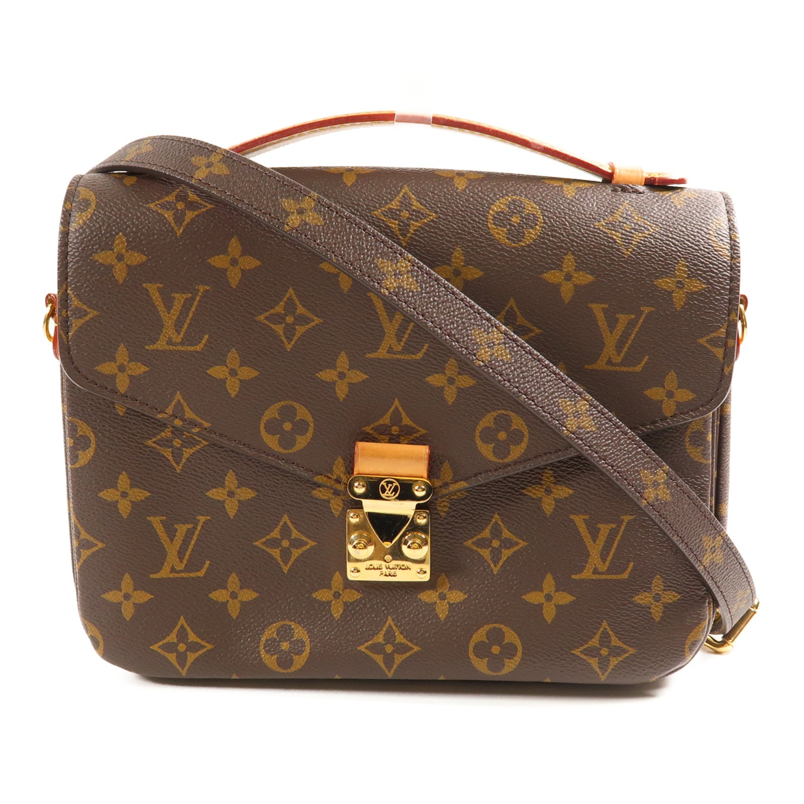 LOUIS VUITTON LV GHW Pochette Metis MM 2 Way Bag M44875 Monogram Brown