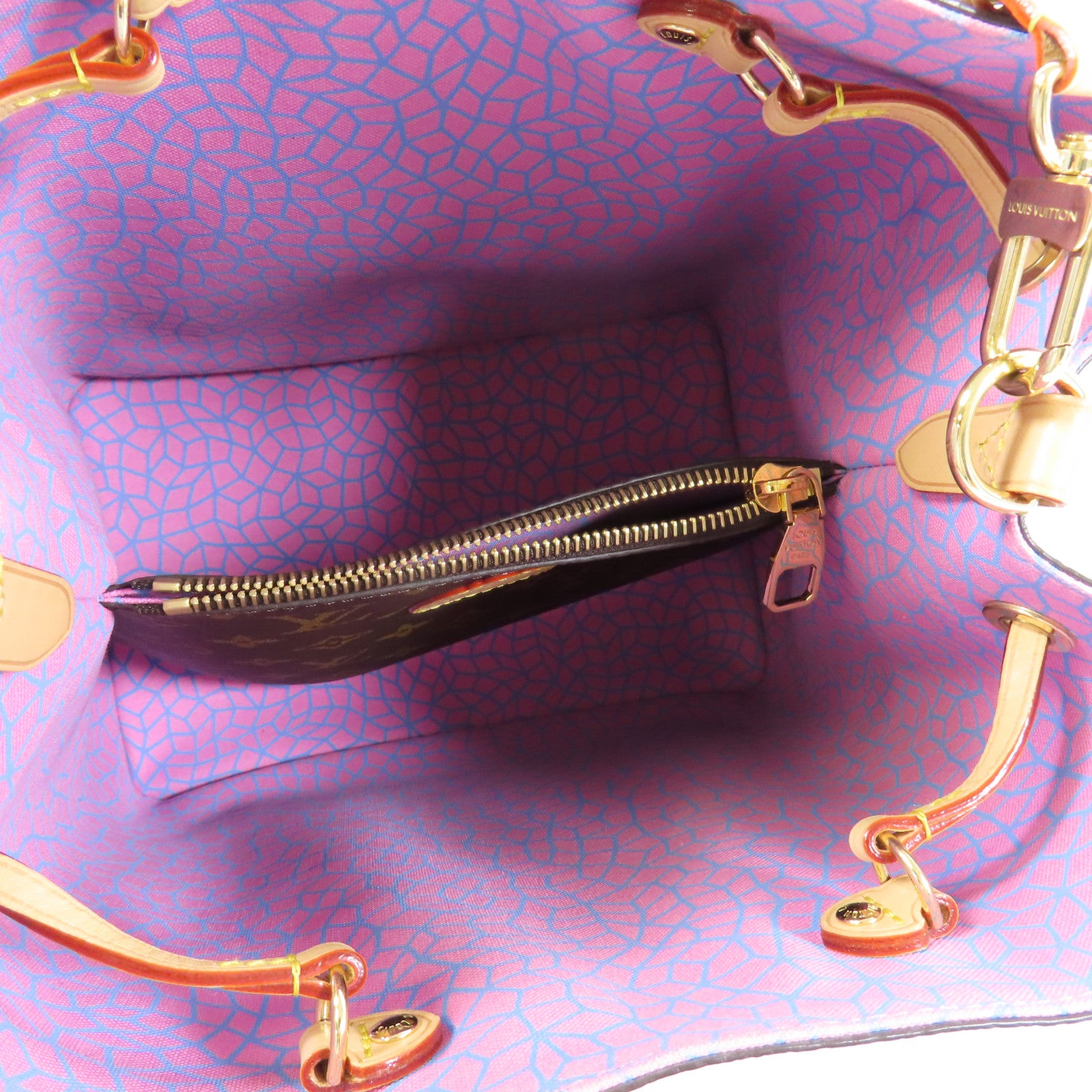 LOUIS VUITTON Monogram YKxNeo Noe MM金扣肩背袋