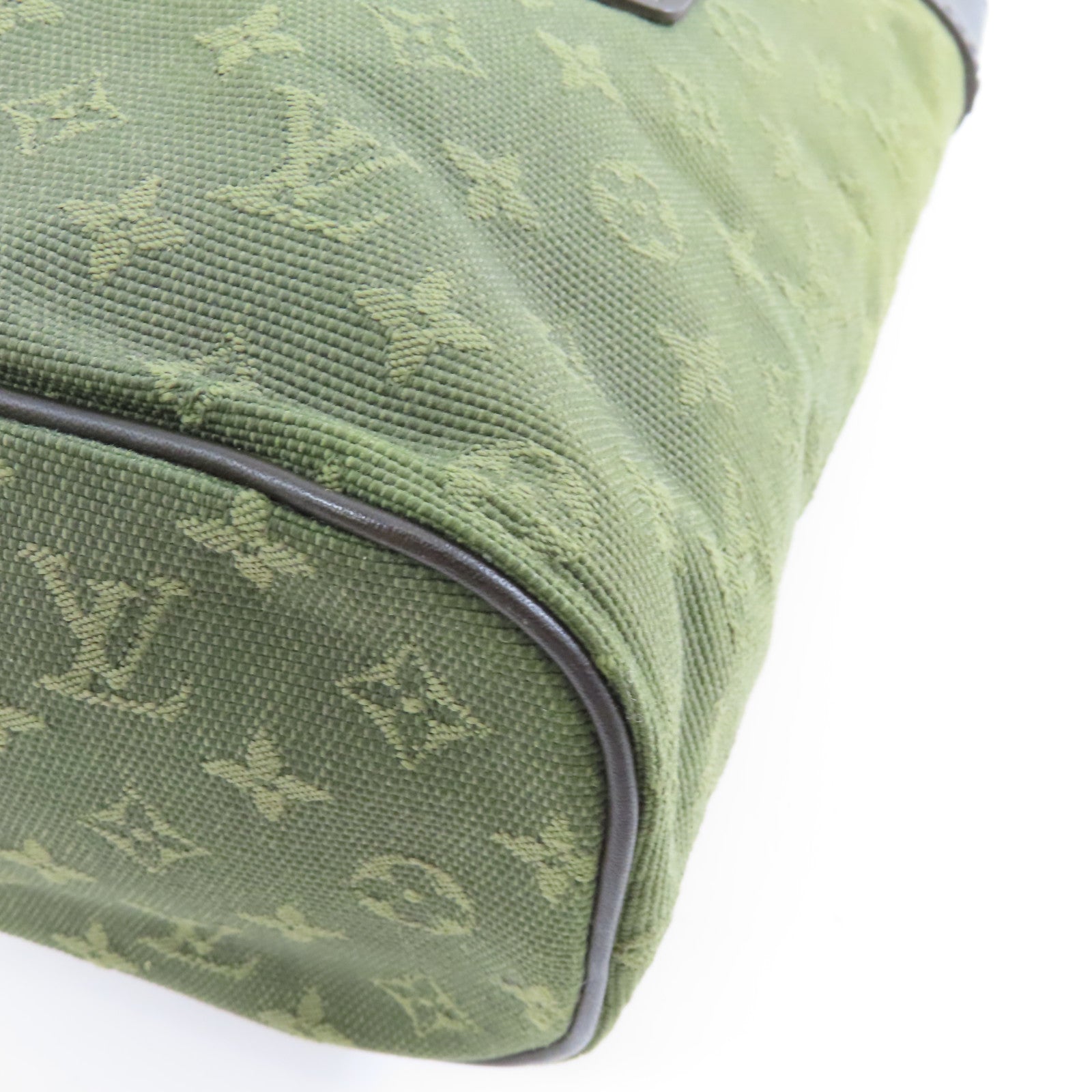 LOUIS VUITTON 帆布Lucille PM金扣肩背袋綠色