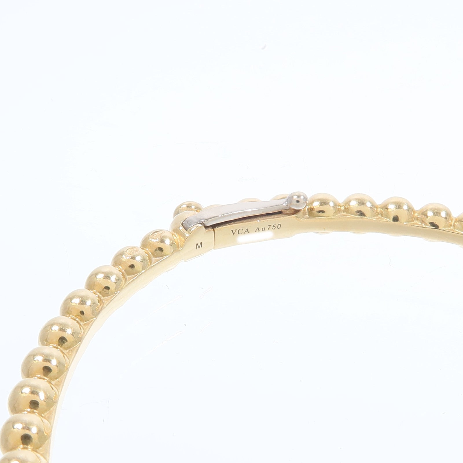 Van Cleef & Arpels 18K黃金Perlee Clovers Bangle手鐲