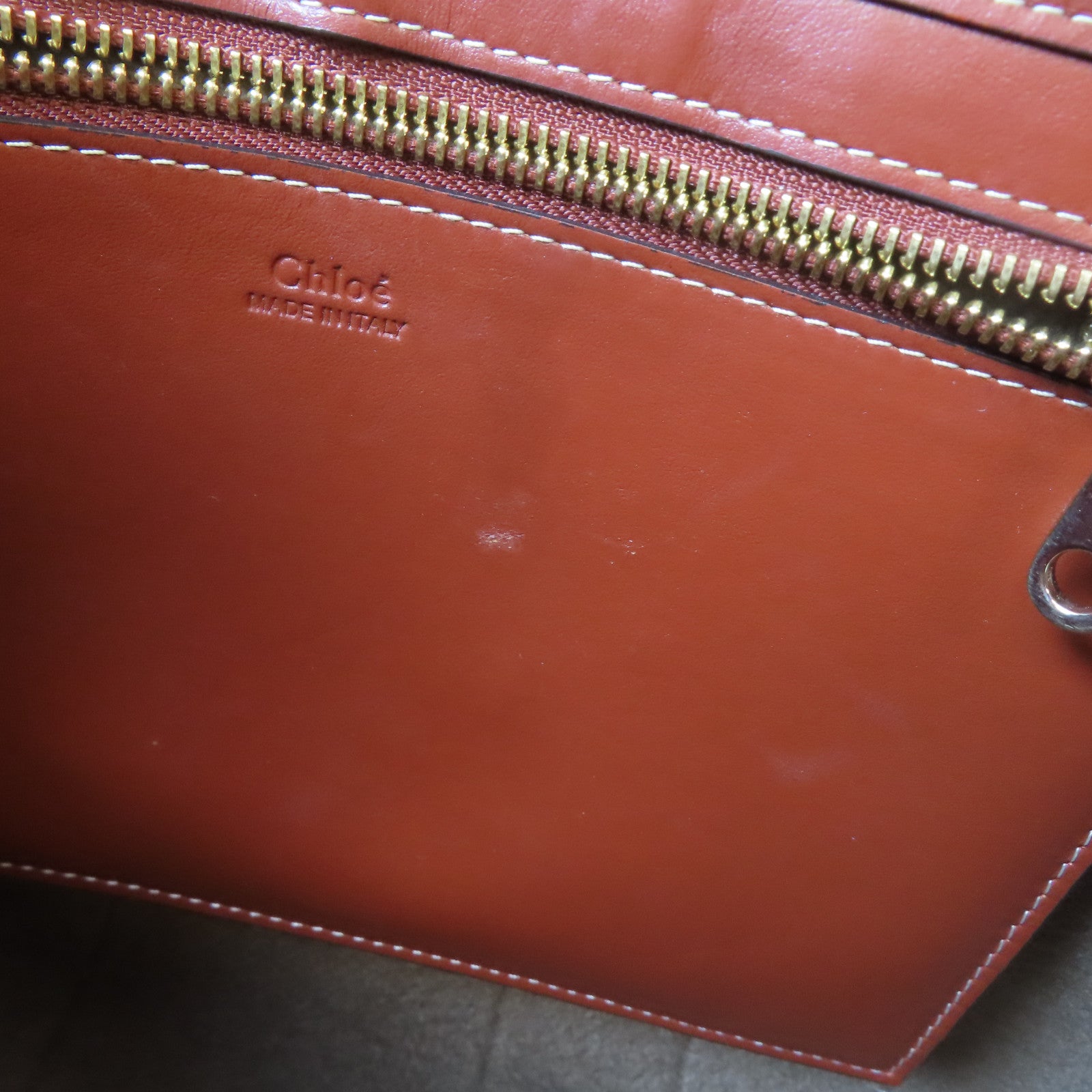 Chloe 聚酯纖維Woody Tote Bag金扣手挽袋啡色