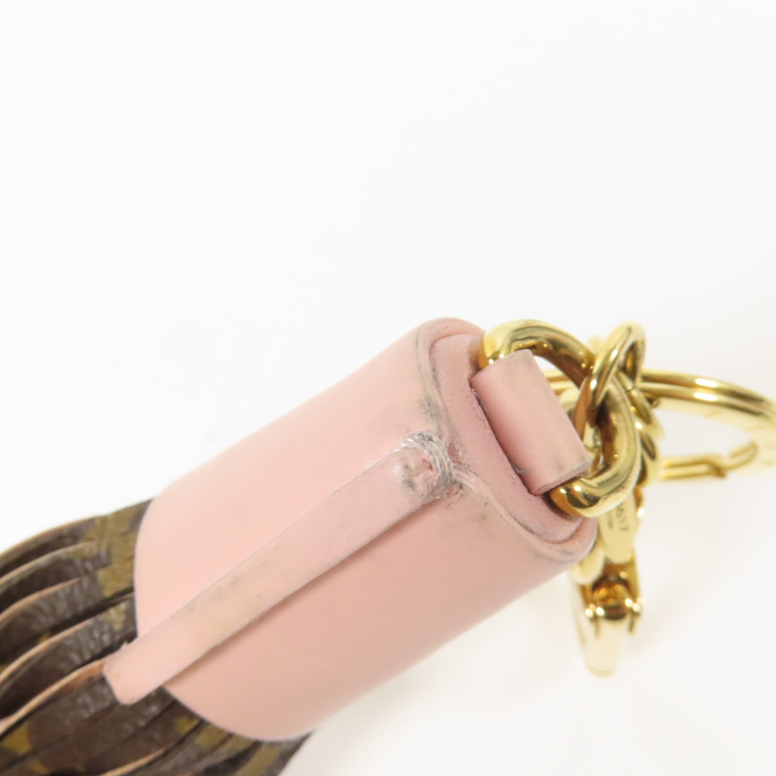 LOUIS VUITTON Monogram Tassel Bag Charm金扣掛飾