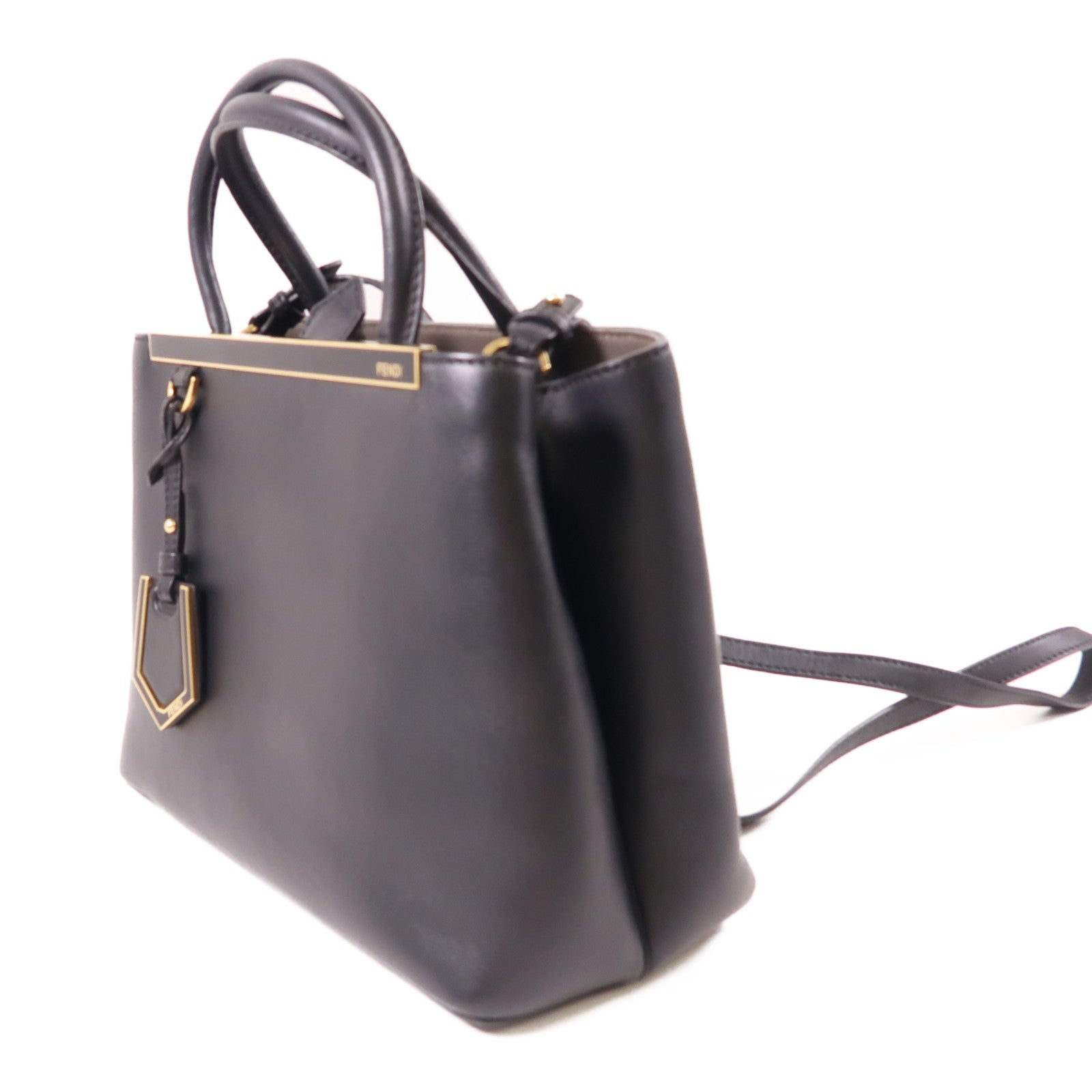 FENDI 牛皮皮革Petite 2 Jours金扣手挽肩背兩用袋