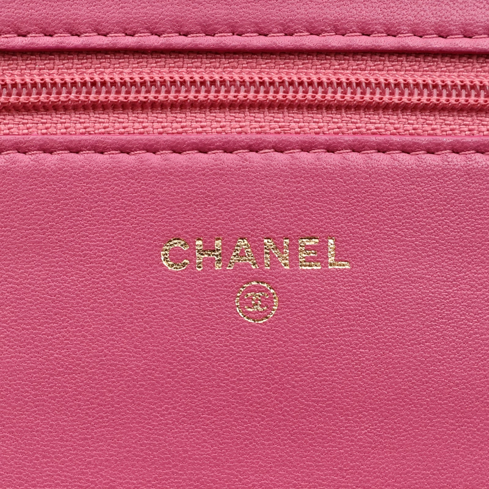 CHANEL 羊皮皮革WOC Wallet On Chain金扣鏈帶肩背袋