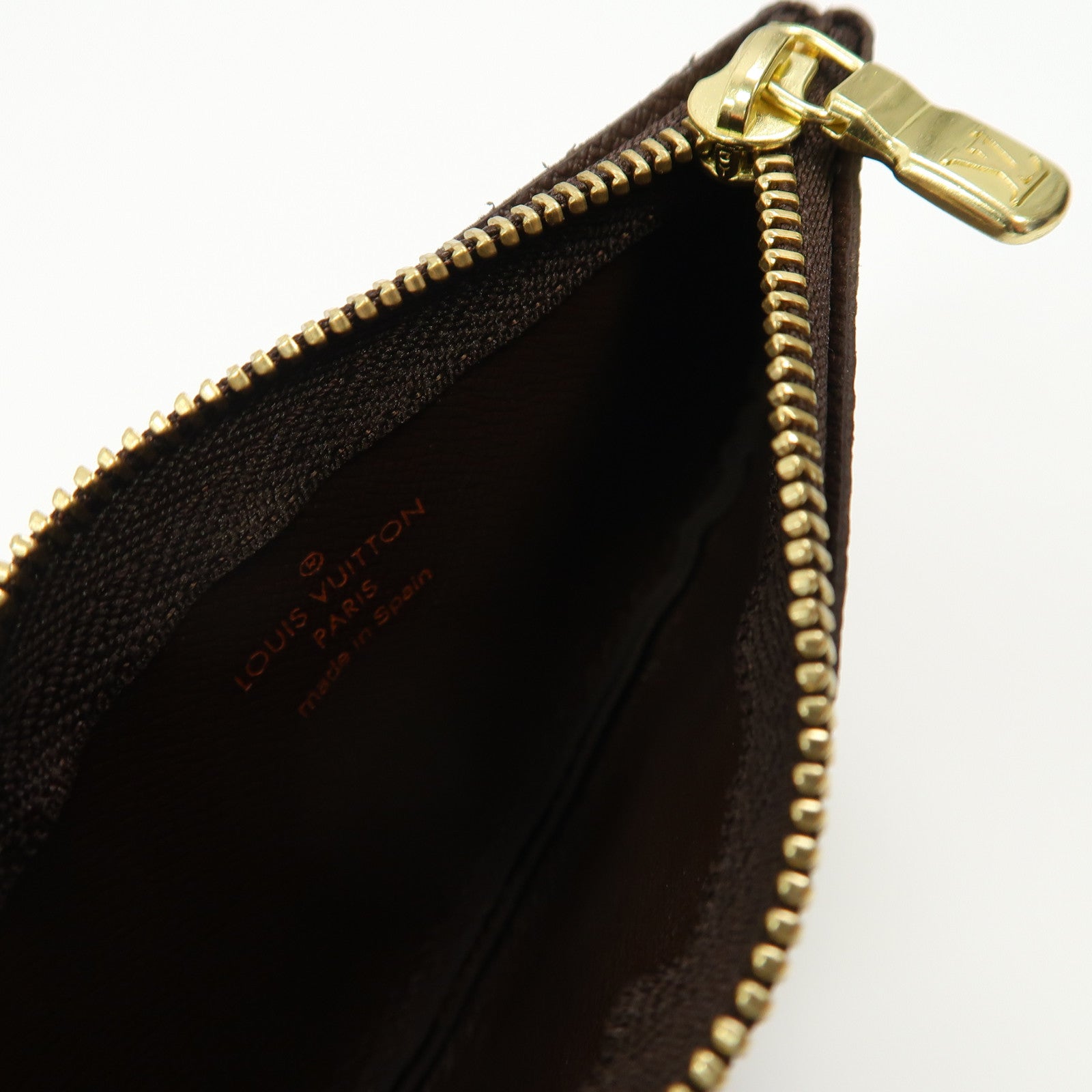 LOUIS VUITTON Damier Key & Coin Case金扣鑰匙零錢包啡色