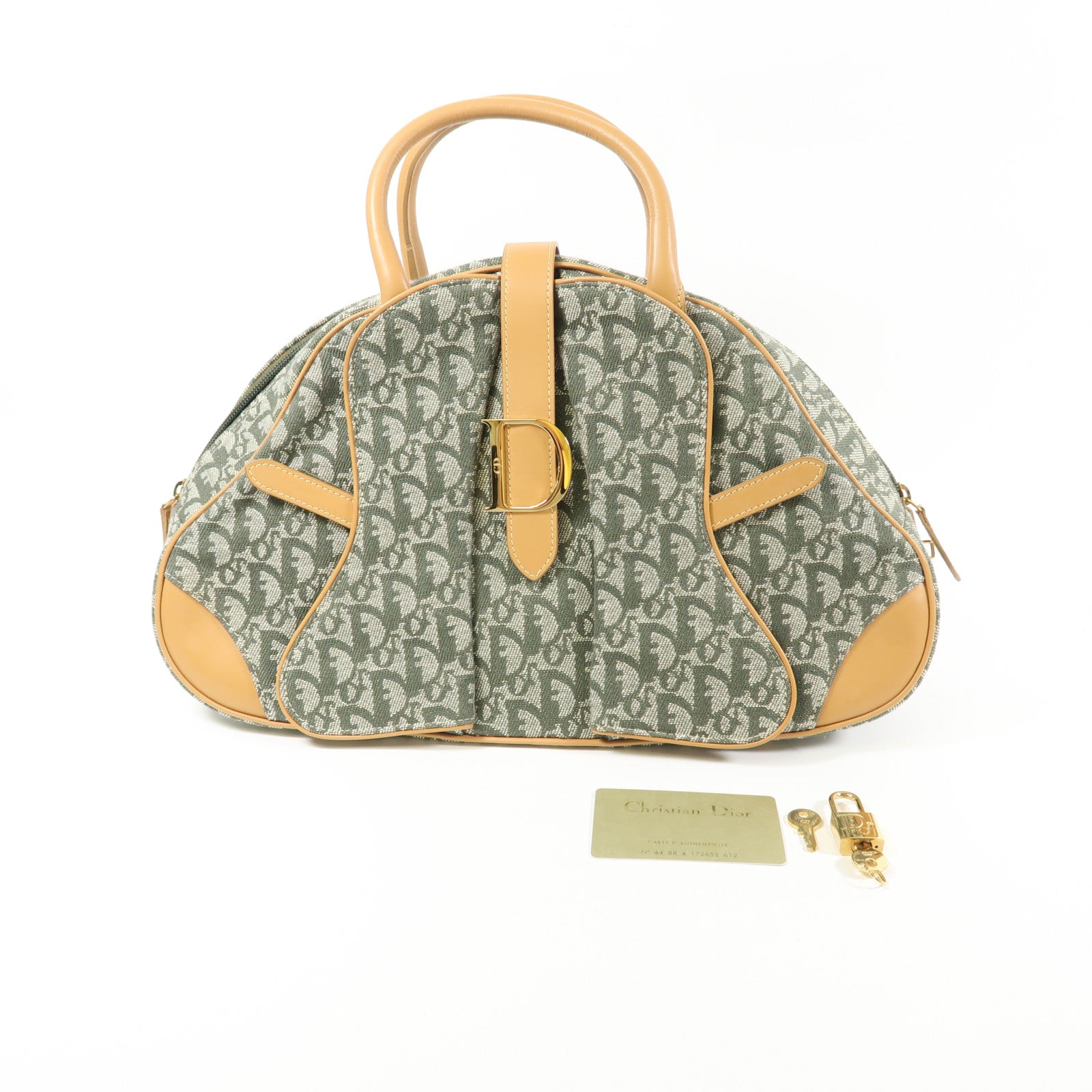 Dior 帆布Vintage Hand Bag金扣手挽袋